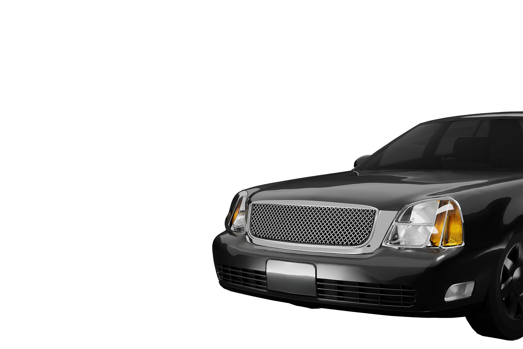 Premium ABS Chrome Luxury Sport Mesh Grille for Cadillac DeVille 2000-2005 | Direct Fit & UV-Resistant
