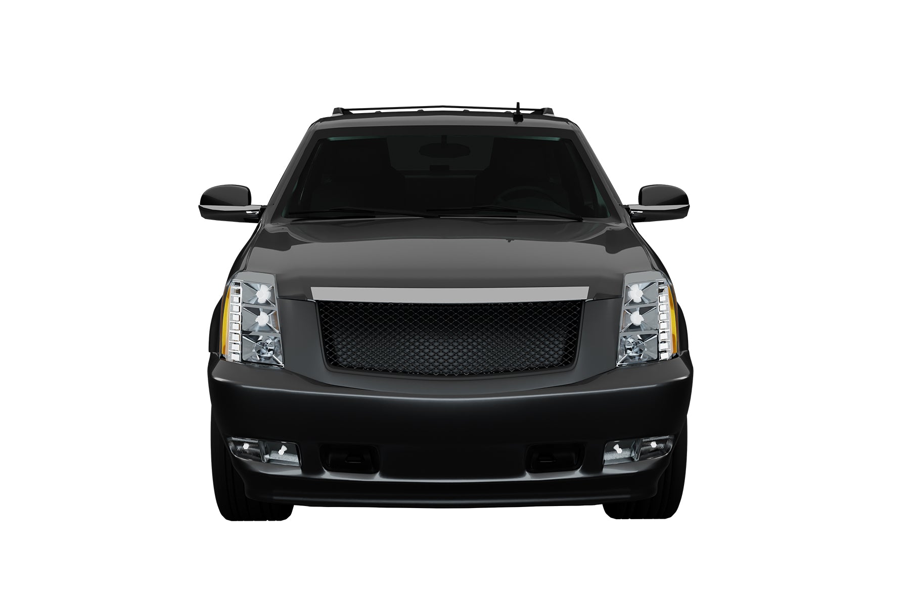 Premium ABS Matte Black Sport Mesh Grille for Cadillac Escalade 2007-2014 | Direct Fit & UV-Resistant