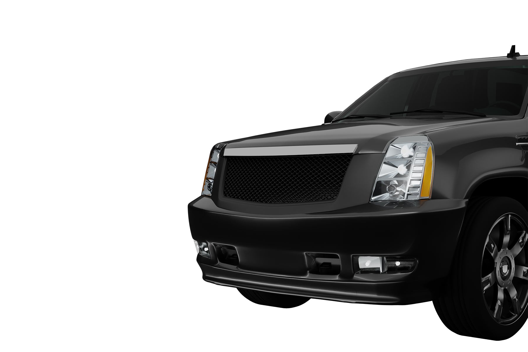 Premium ABS Matte Black Sport Mesh Grille for Cadillac Escalade 2007-2014 | Direct Fit & UV-Resistant