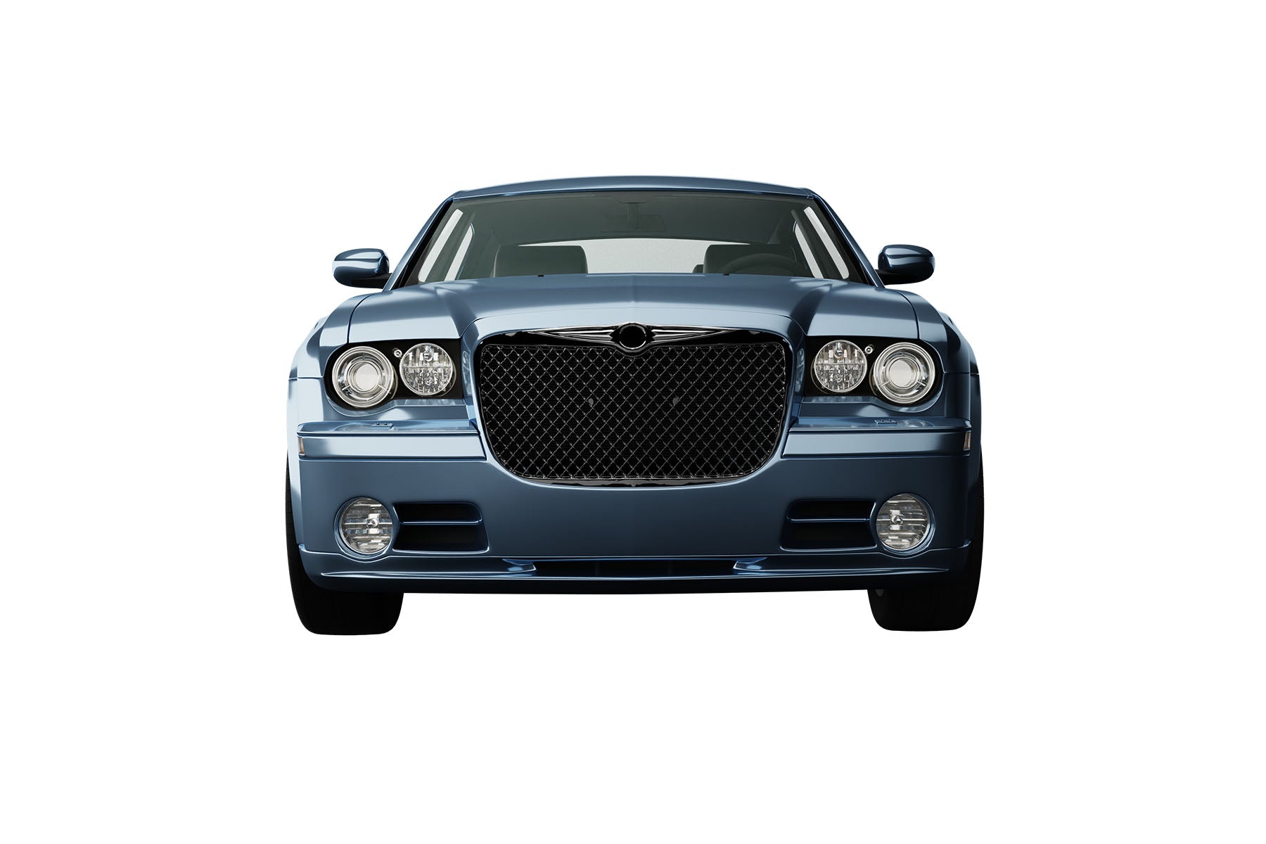 Premium ABS Gloss Black Sport Mesh Grille for Chrysler 300 2005-2010 | Direct Fit & UV-Resistant