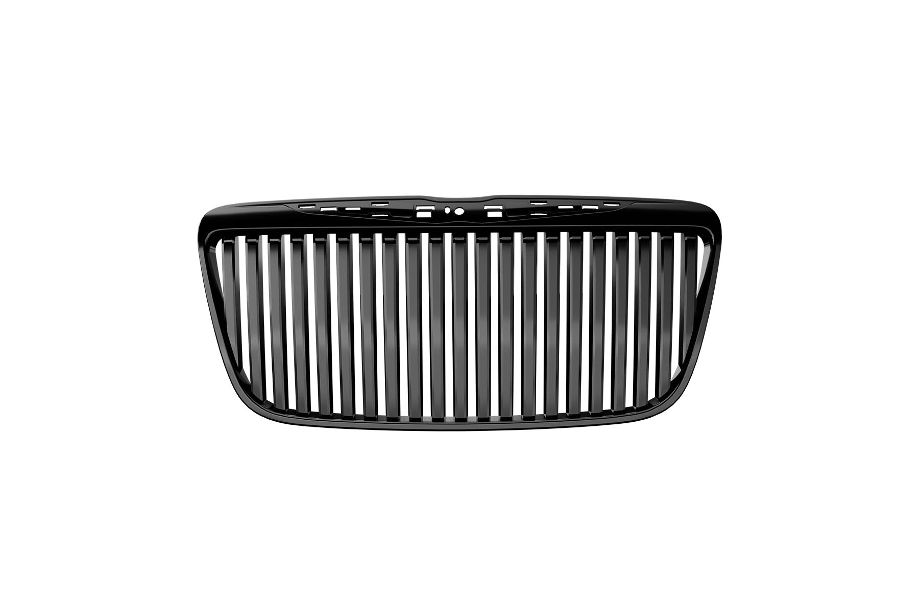 Premium ABS Gloss Black Vertical Grille for 2011-2014 Chrysler 300/300C | Direct Fit & UV-Resistant