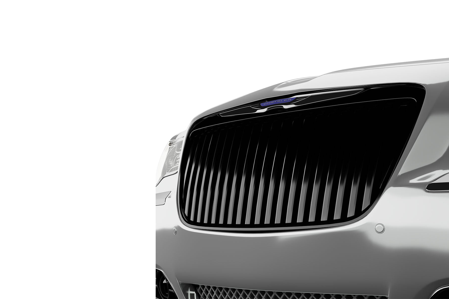 Premium ABS Gloss Black Vertical Grille for 2011-2014 Chrysler 300/300C | Direct Fit & UV-Resistant