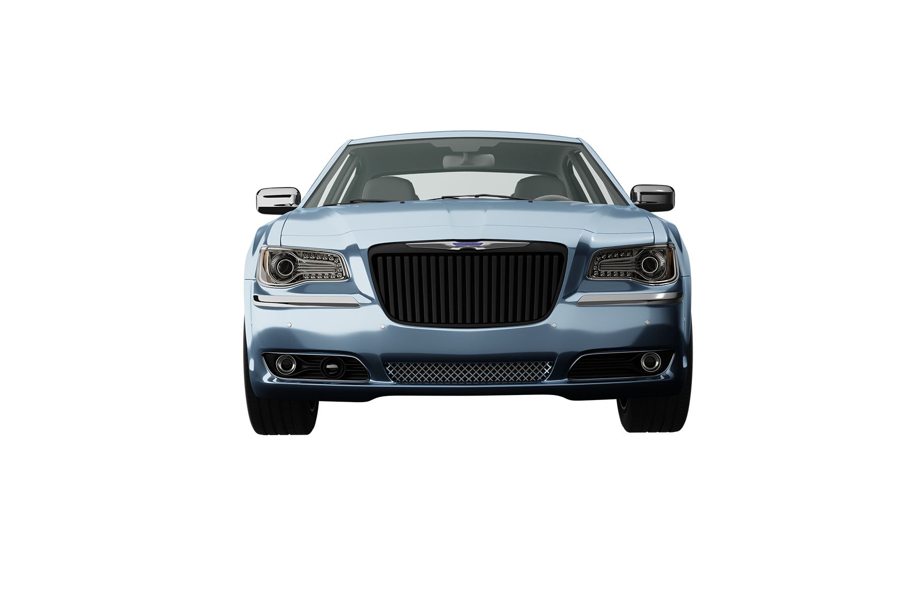 Premium ABS Matte Black Vertical Grille for Chrysler 300/300C 2011-2014 | Direct Fit & UV-Resistant