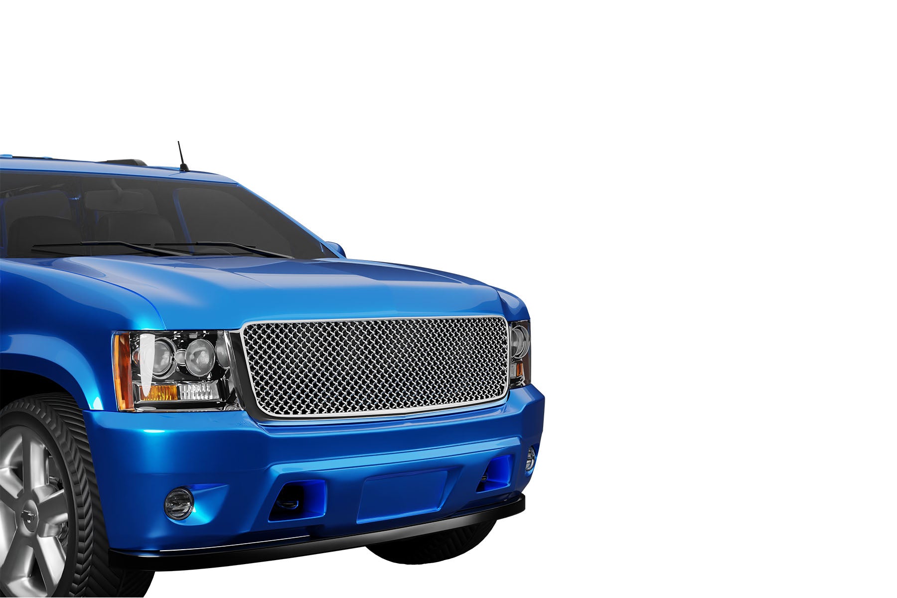 Premium ABS Chrome Mesh Front Grille for 2007-2014 Chevy Tahoe/Suburban | Direct Fit & UV-Resistant