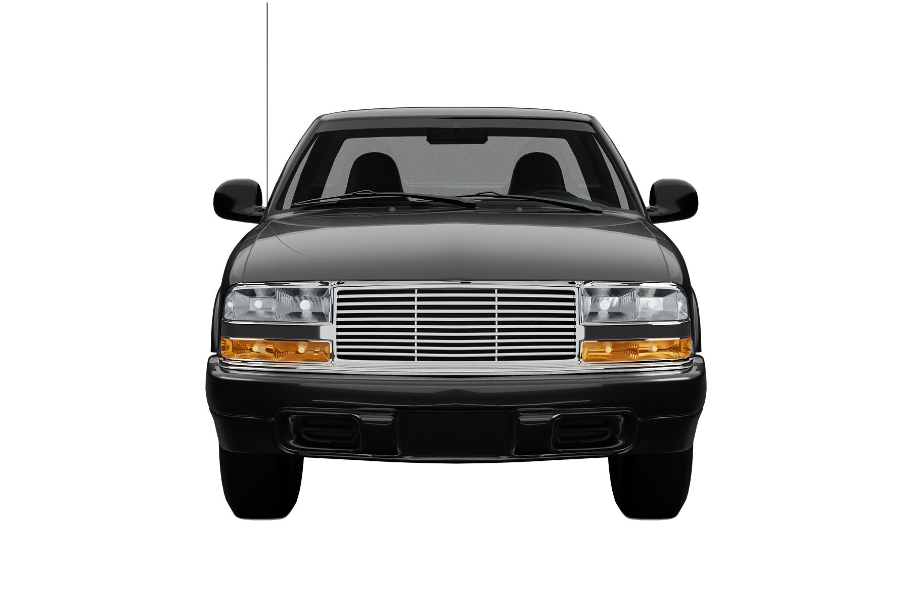 Premium ABS Chrome Horizontal Grille for 1998-2004 Chevrolet S10 Blazer / S10 Pickup | Direct Fit & UV-Resistant