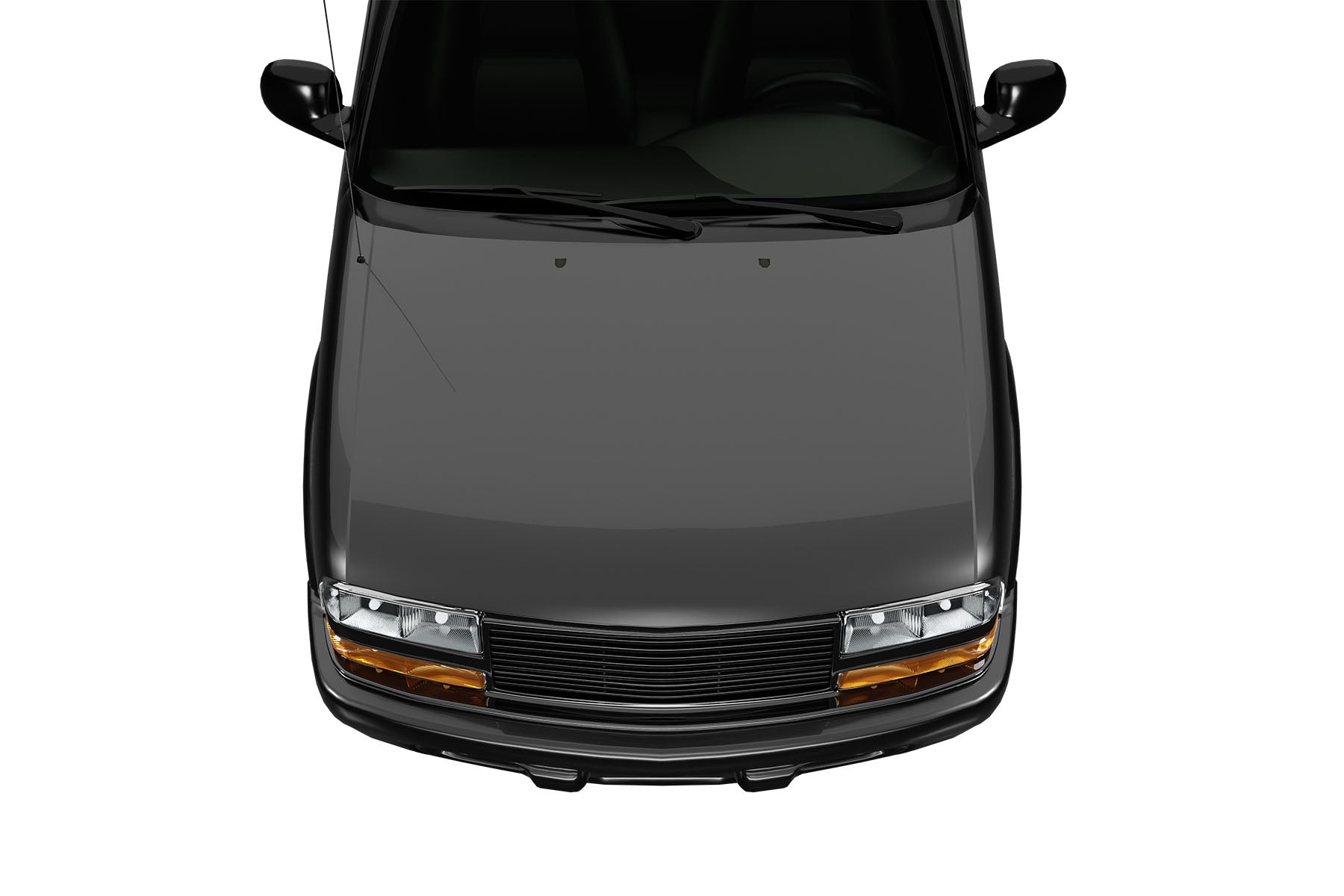 Premium ABS Gloss Black Horizontal Grille for Chevrolet S10 Blazer / S10 Pickup 1998-2004 | Direct Fit & UV-Resistant