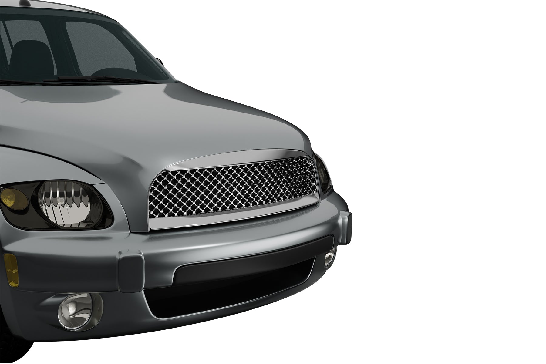 Premium ABS Chrome Sport Mesh Grille for Chevrolet HHR 2006-2011 | Direct Fit & UV-Resistant