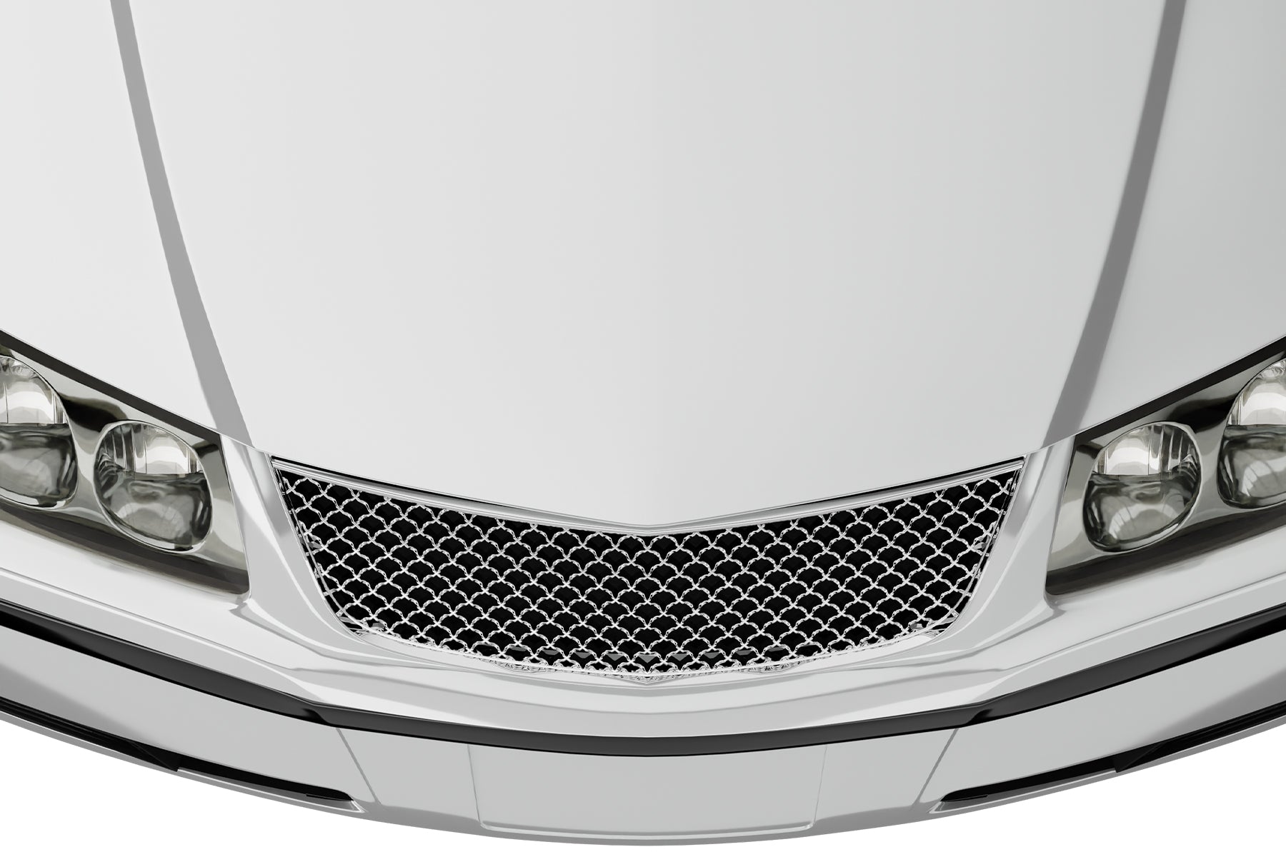 Premium ABS Chrome Sport Mesh Grille for Chevrolet Impala 2000-2005 | Direct Fit & UV-Resistant