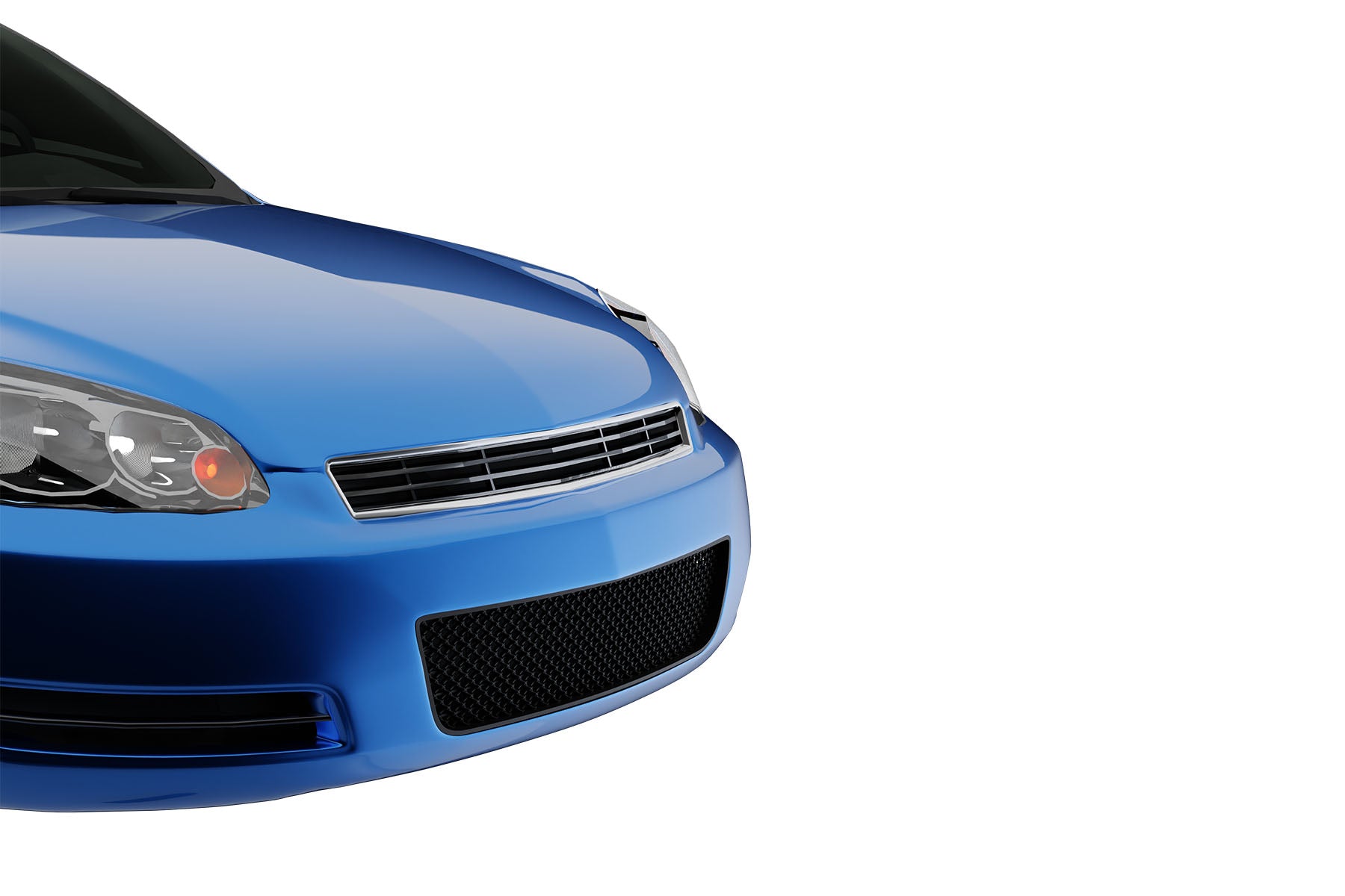 Premium ABS Matte Black Sport Mesh Grille for Chevrolet Impala 2006-2016 | Direct Fit & UV-Resistant