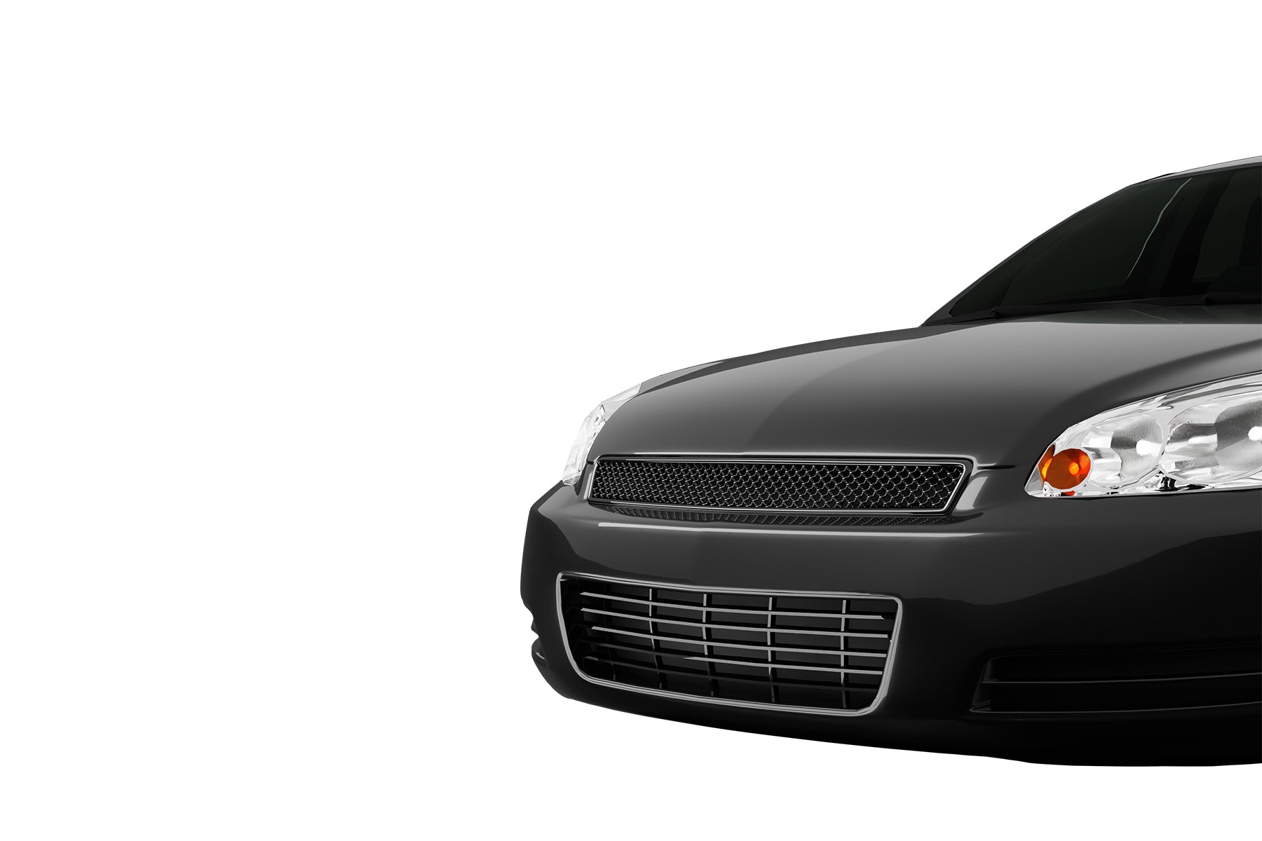 Premium ABS Glossy Black Sport Mesh Grille for Chevrolet Impala 2006-2016 | Direct Fit & UV-Resistant