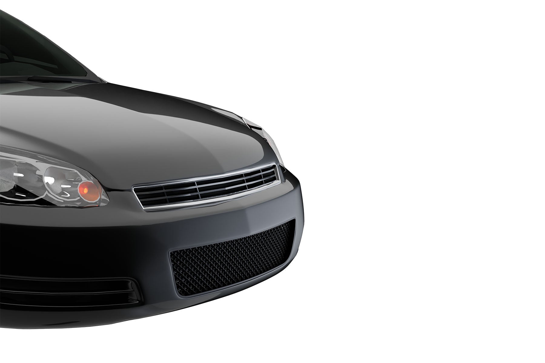 Premium ABS Gloss Black Sport Mesh Grille for Chevrolet Impala 2006-2016 | Direct Fit & UV-Resistant