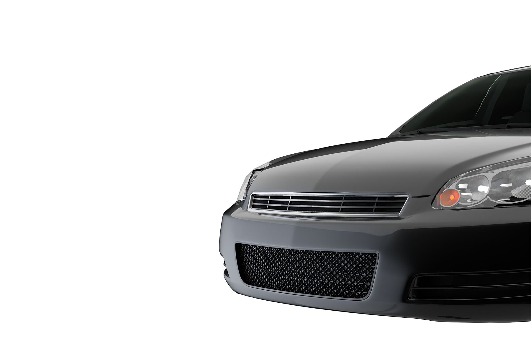 Premium ABS Gloss Black Sport Mesh Grille for Chevrolet Impala 2006-2016 | Direct Fit & UV-Resistant