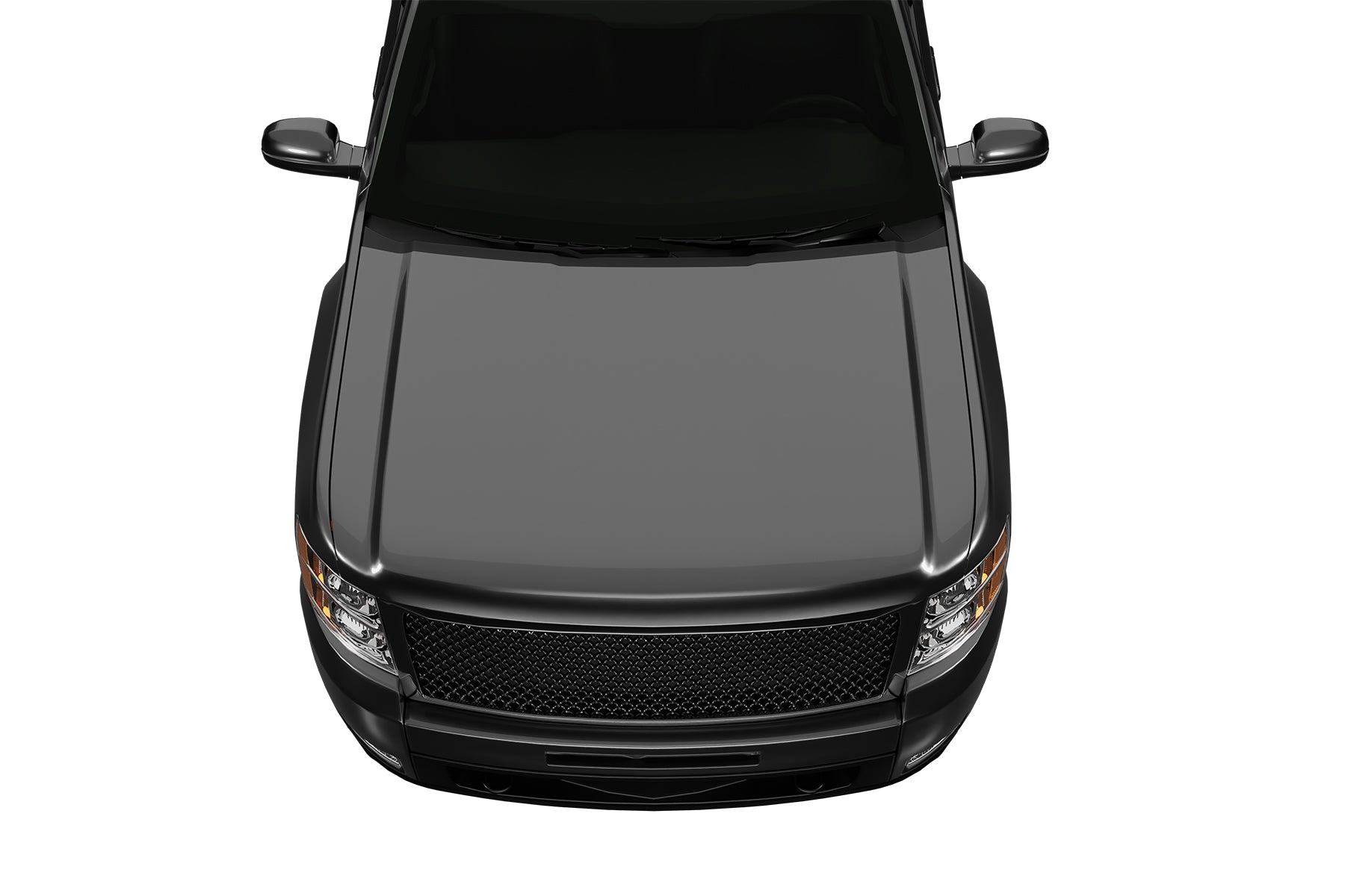 Premium ABS Gloss Black Sport Mesh Grille for Chevrolet Silverado 1500 2007-2013 | Direct Fit & UV-Resistant