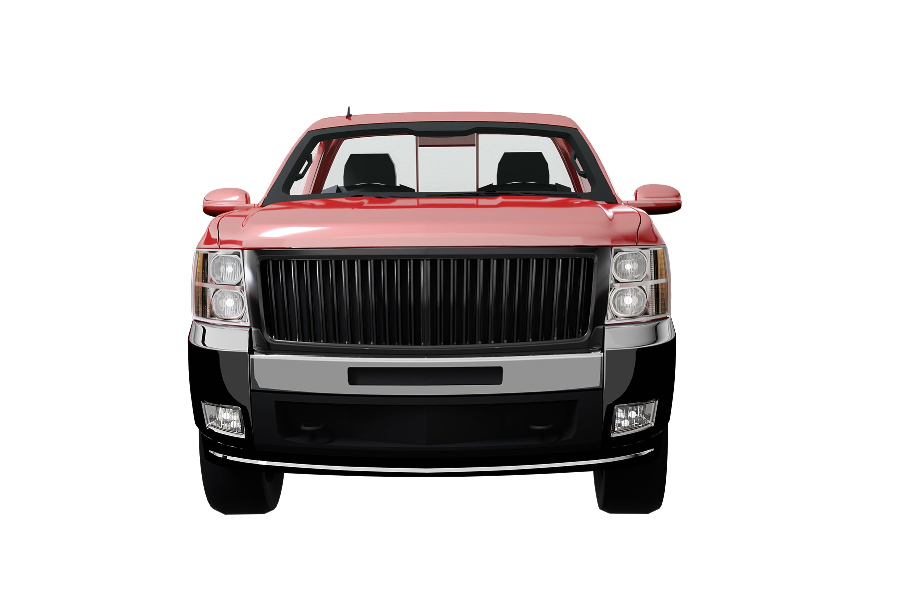 Premium ABS Gloss Black Vertical Grille for 2007-2013 Chevrolet Silverado 1500 | Direct Fit & UV-Resistant