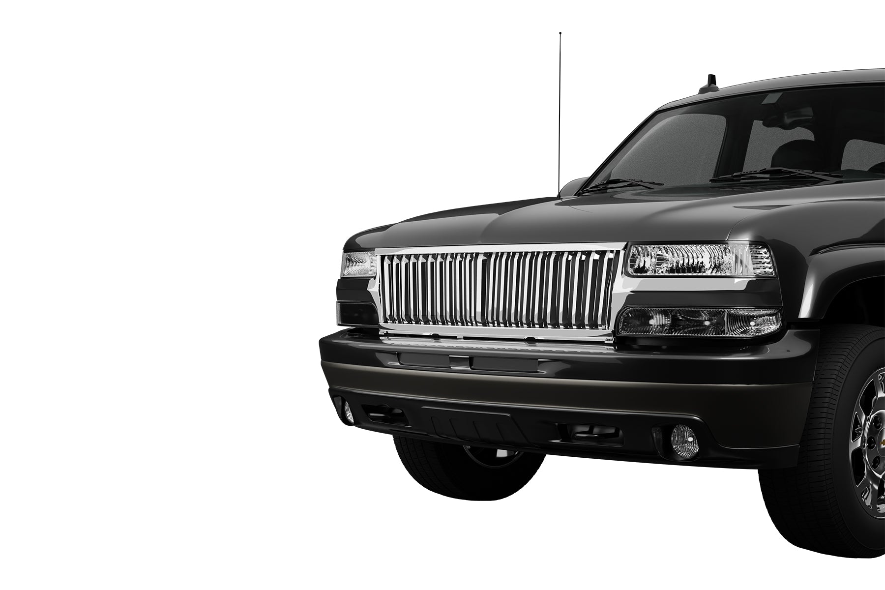 Premium ABS Chrome Vertical Front Grille for Chevrolet Silverado/Tahoe/Suburban 1999-2006 | Direct Fit & UV-Resistant