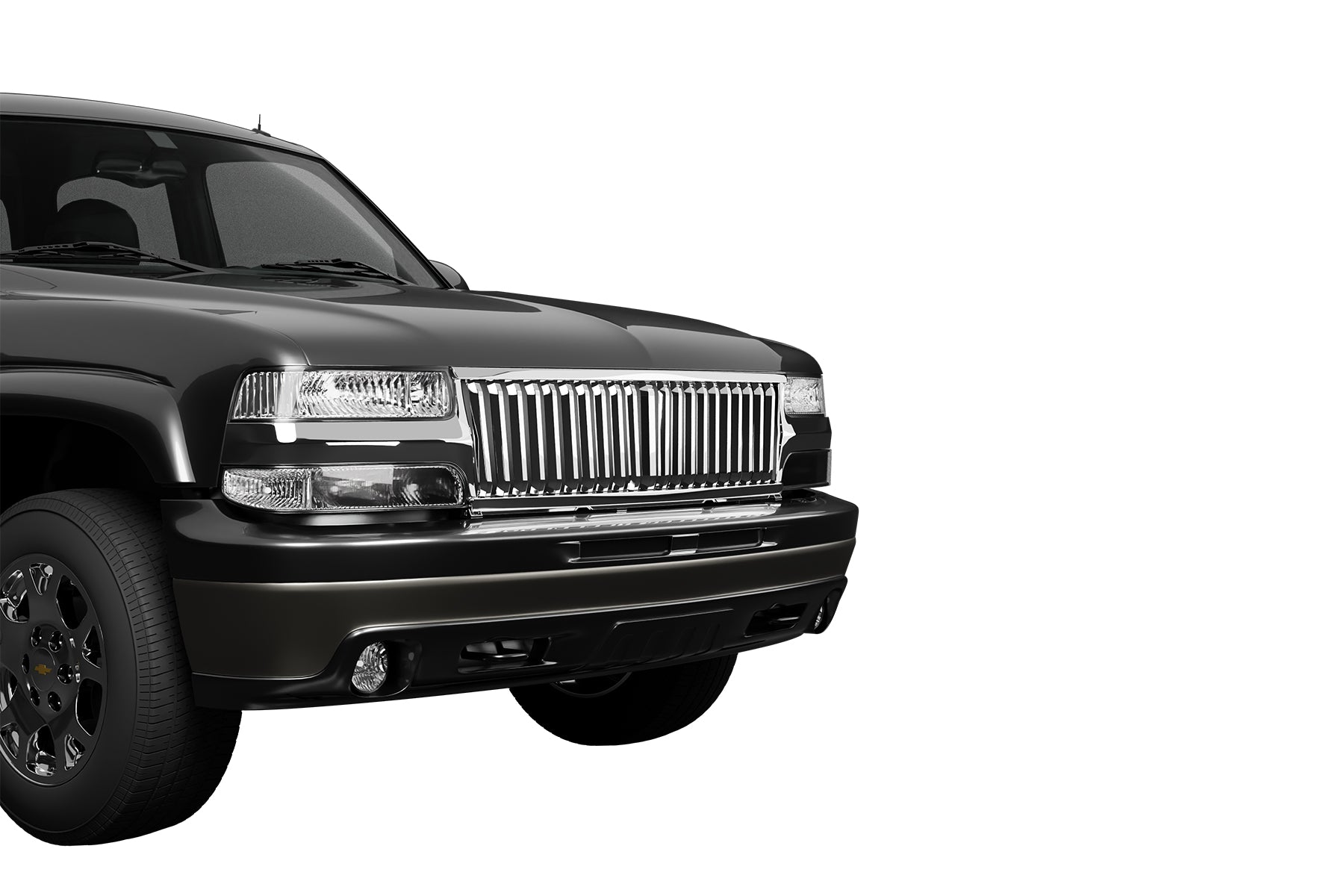 Premium ABS Chrome Vertical Front Grille for Chevrolet Silverado/Tahoe/Suburban 1999-2006 | Direct Fit & UV-Resistant