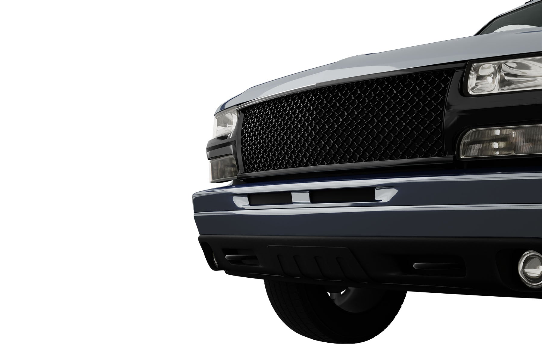 Premium ABS Gloss Black Sport Mesh Grille for Chevrolet Silverado 1500 / 2500 & Tahoe / Suburban 1999-2006 | Direct Fit & UV-Resistant