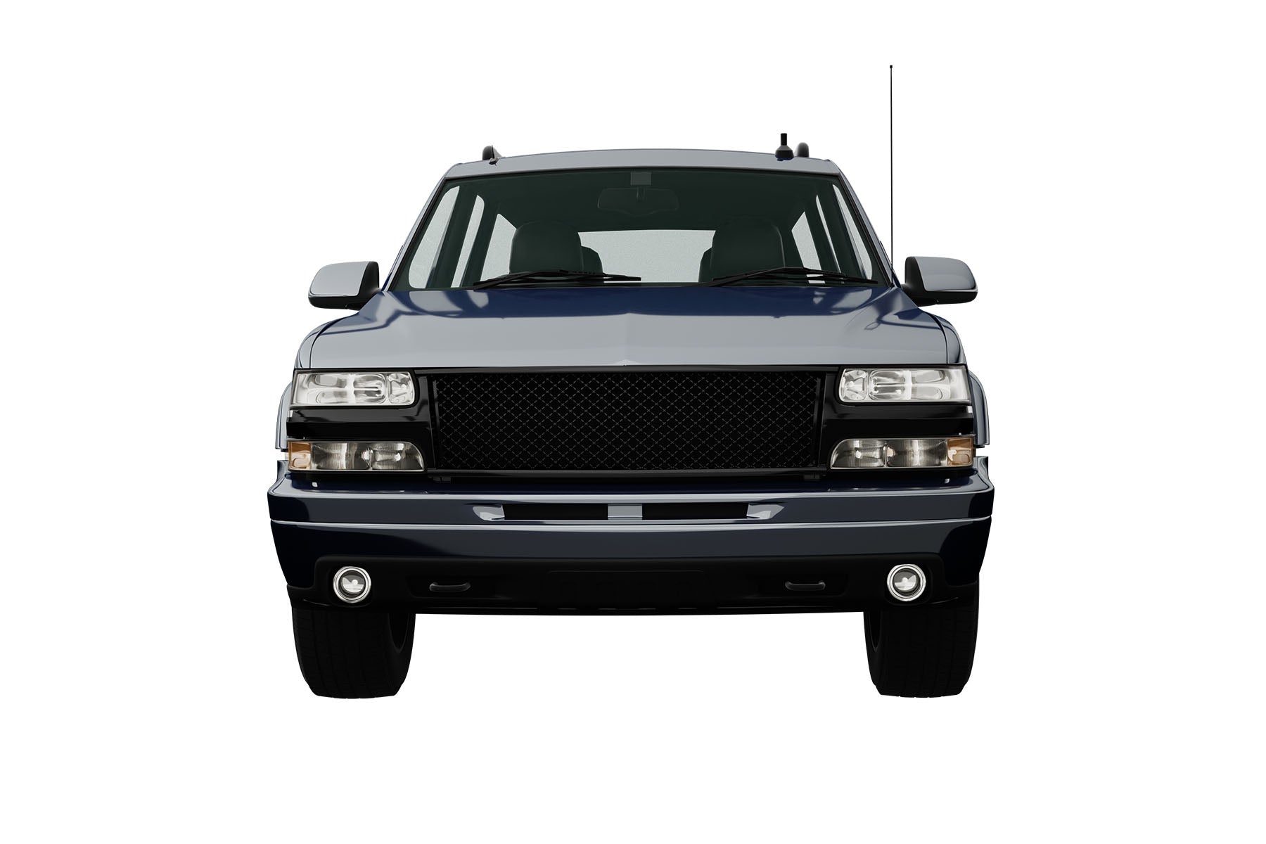 Premium ABS Gloss Black Sport Mesh Grille for Chevrolet Silverado 1500 / 2500 & Tahoe / Suburban 1999-2006 | Direct Fit & UV-Resistant