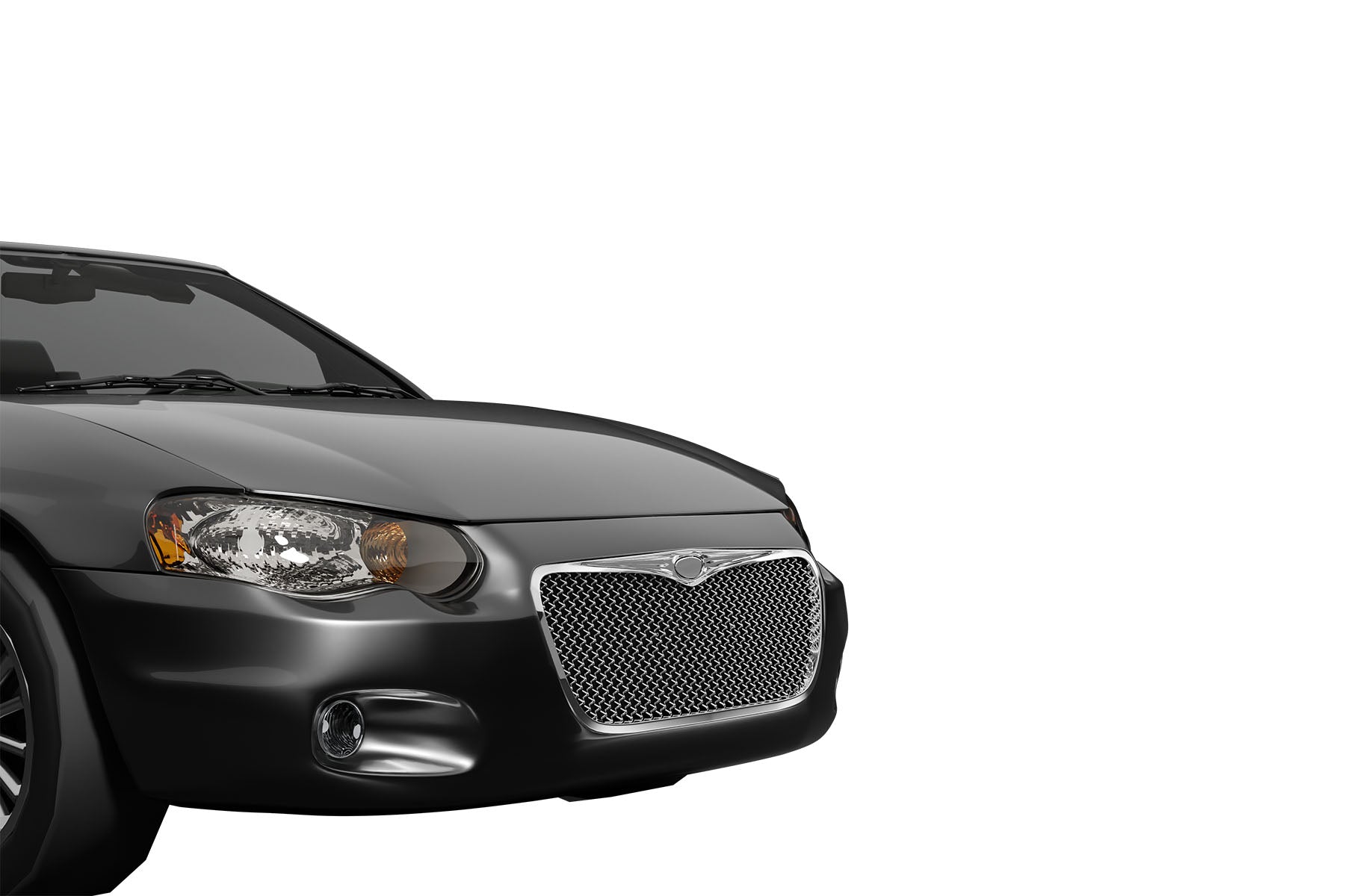Premium ABS Chrome Luxury Sport Mesh Grille for Chrysler Sebring 2004-2006 | Direct Fit & UV-Resistant
