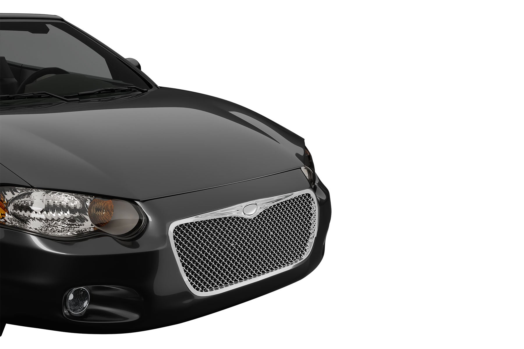 Premium ABS Chrome Luxury Sport Mesh Grille for Chrysler Sebring 2004-2006 | Direct Fit & UV-Resistant