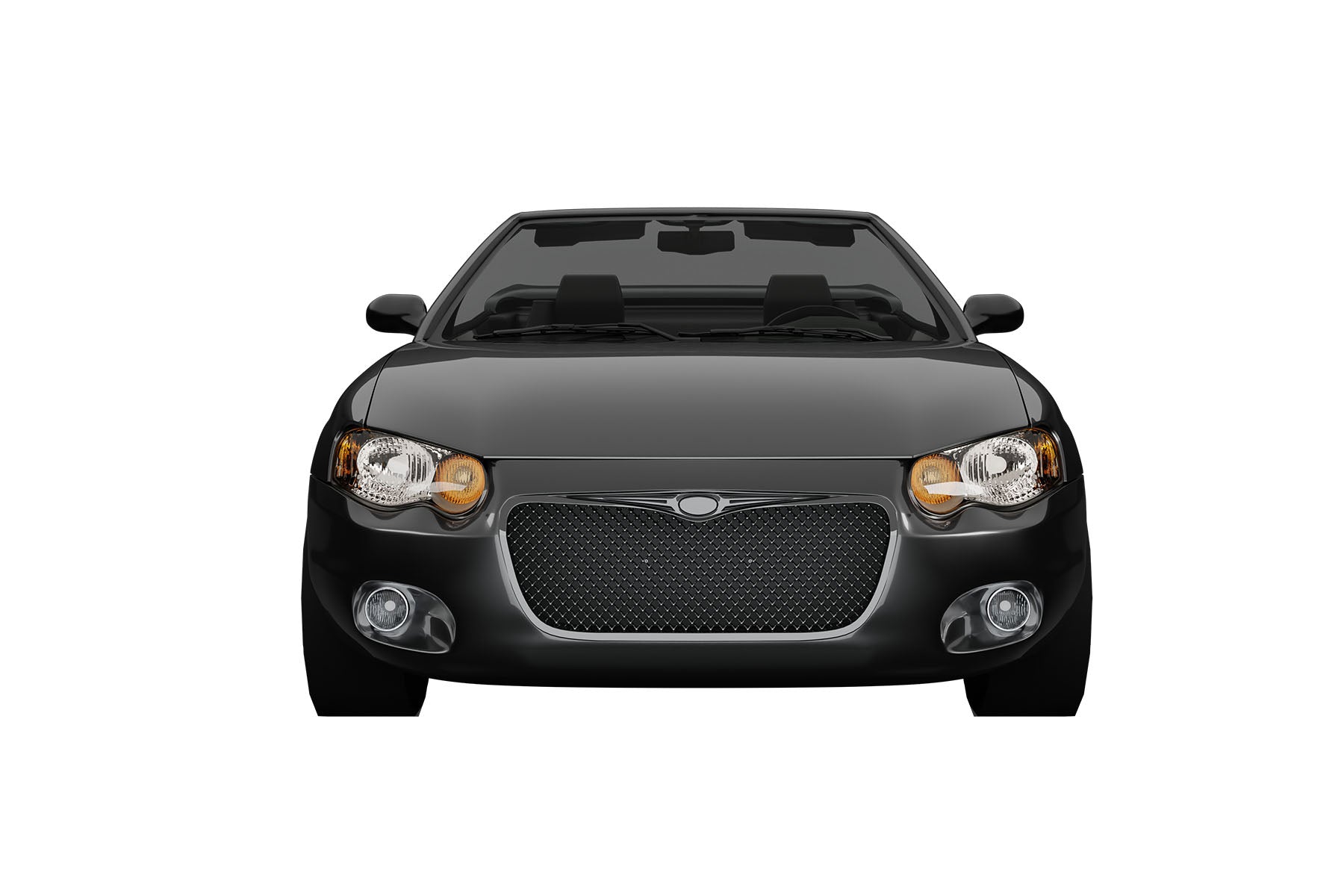 Premium ABS Gloss Black Sport Mesh Grille for Chrysler Sebring 2004-2006 | Direct Fit & UV-Resistant