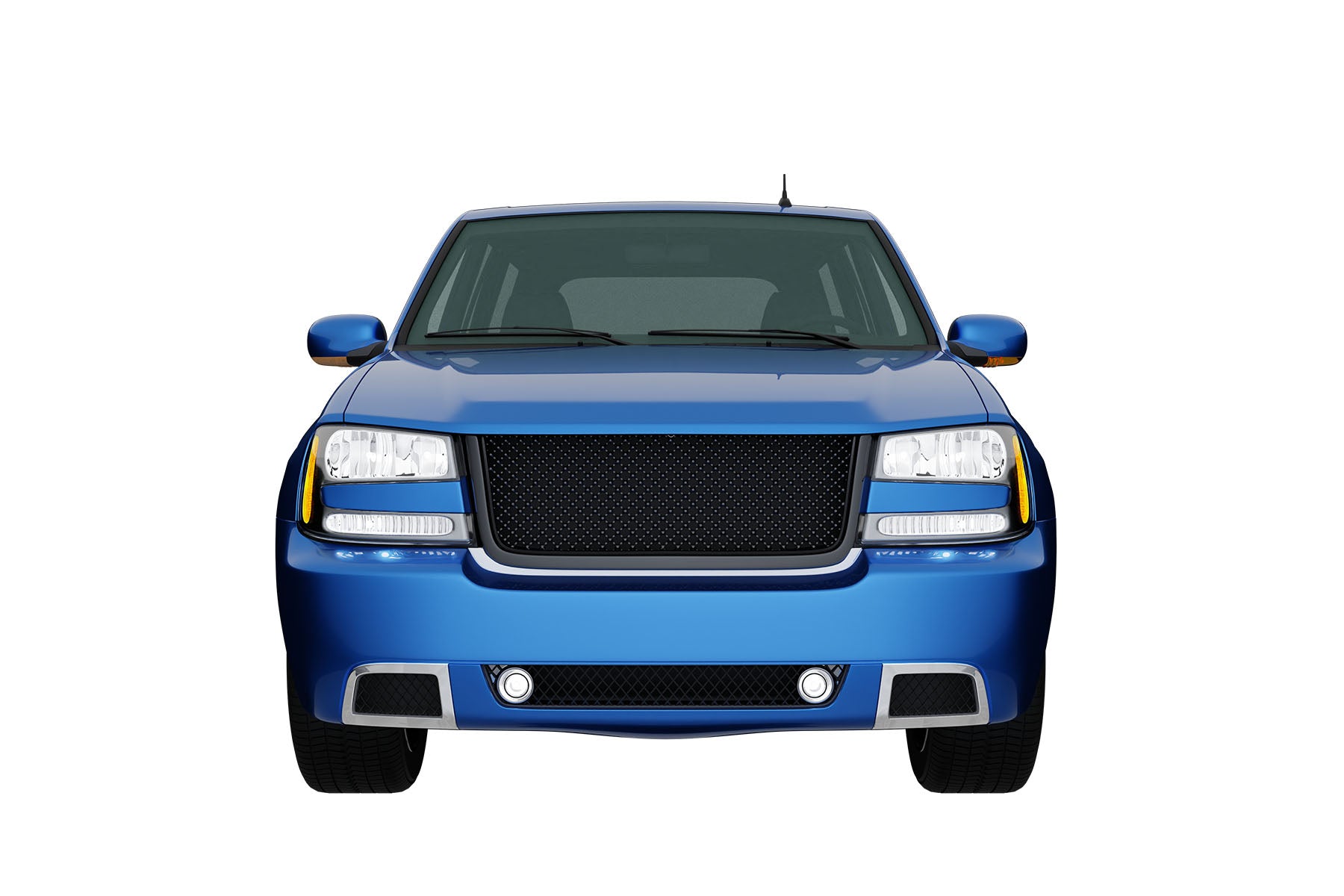 Premium ABS Gloss Black Sport Mesh Grille for Chevrolet Trailblazer 2006-2009 | Direct Fit & UV-Resistant