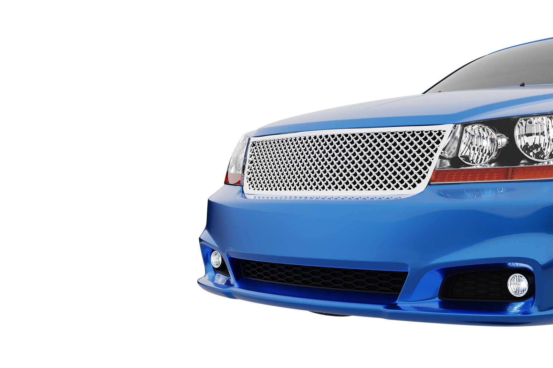 Premium ABS Chrome Sport Mesh Grille for 2008-2010 Dodge Avenger | Direct Fit & LED-Ready