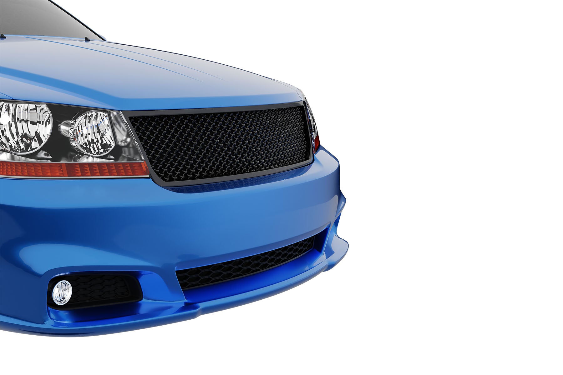 Premium ABS Gloss Black Sport Mesh Grille for Dodge Avenger 2008-2010 | Direct Fit & UV-Resistant