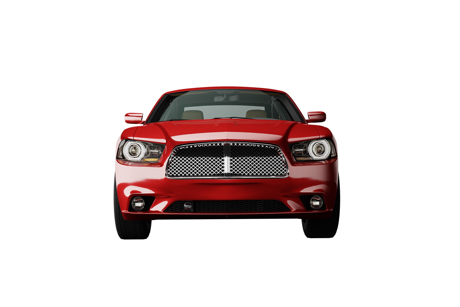 Premium ABS Chrome Luxury Sport Mesh Grille for Dodge Charger 2011-2014 | Direct Fit & UV-Resistant