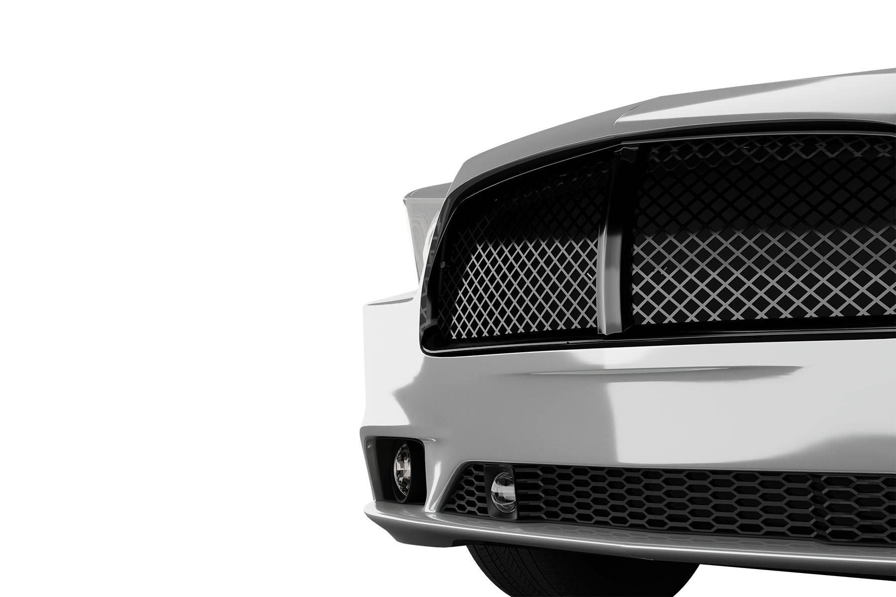 Premium ABS Glossy Black Sport Mesh Grille for Dodge Charger 2011-2014 | Direct Fit & UV-Resistant