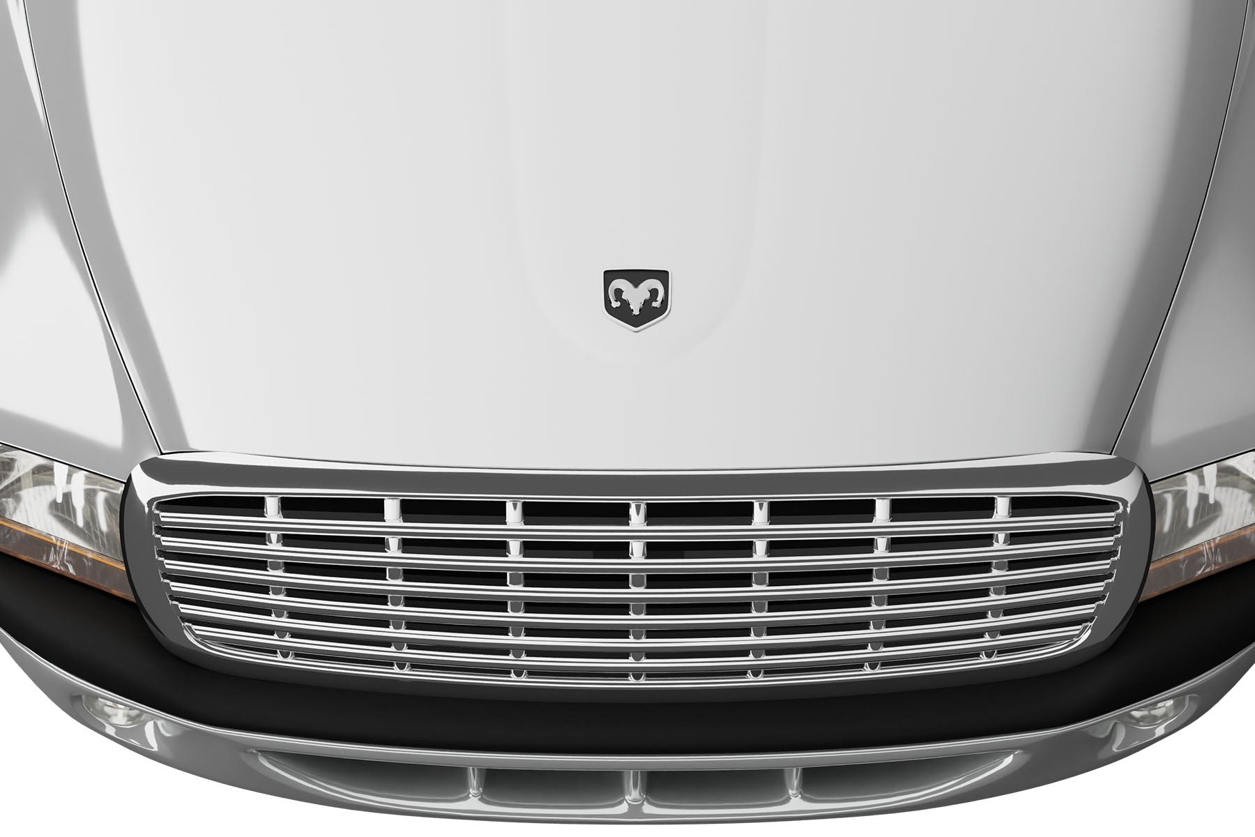 Premium ABS Chrome Horizontal Grille for Dodge Dakota/Durango 1997-2004 | Direct Fit & UV-Resistant