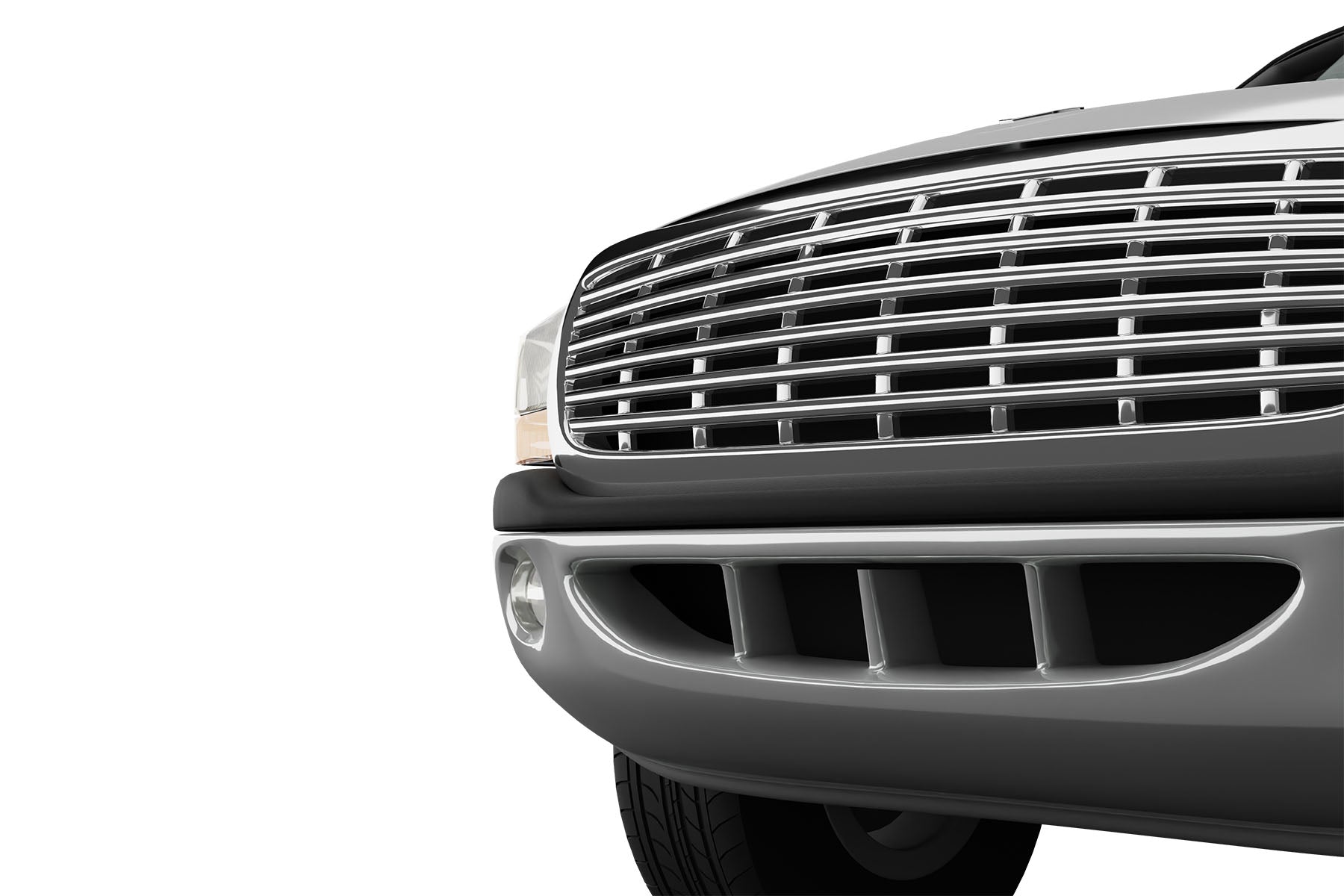 Premium ABS Chrome Horizontal Grille for Dodge Dakota/Durango 1997-2004 | Direct Fit & UV-Resistant