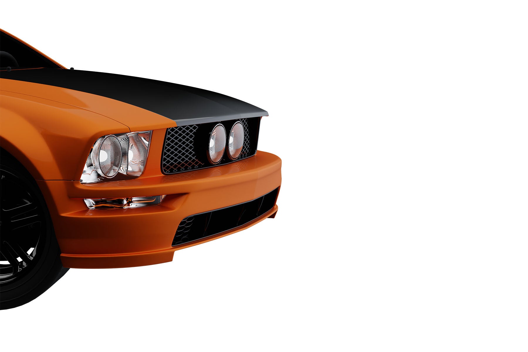 Premium ABS Glossy Black Sport Mesh Grille for Ford Mustang GT 2005-2009 | Direct Fit & LED-Ready