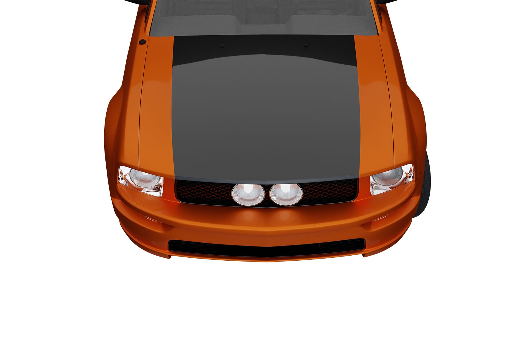 Premium ABS Glossy Black Sport Mesh Grille for Ford Mustang GT 2005-2009 | Direct Fit & LED-Ready