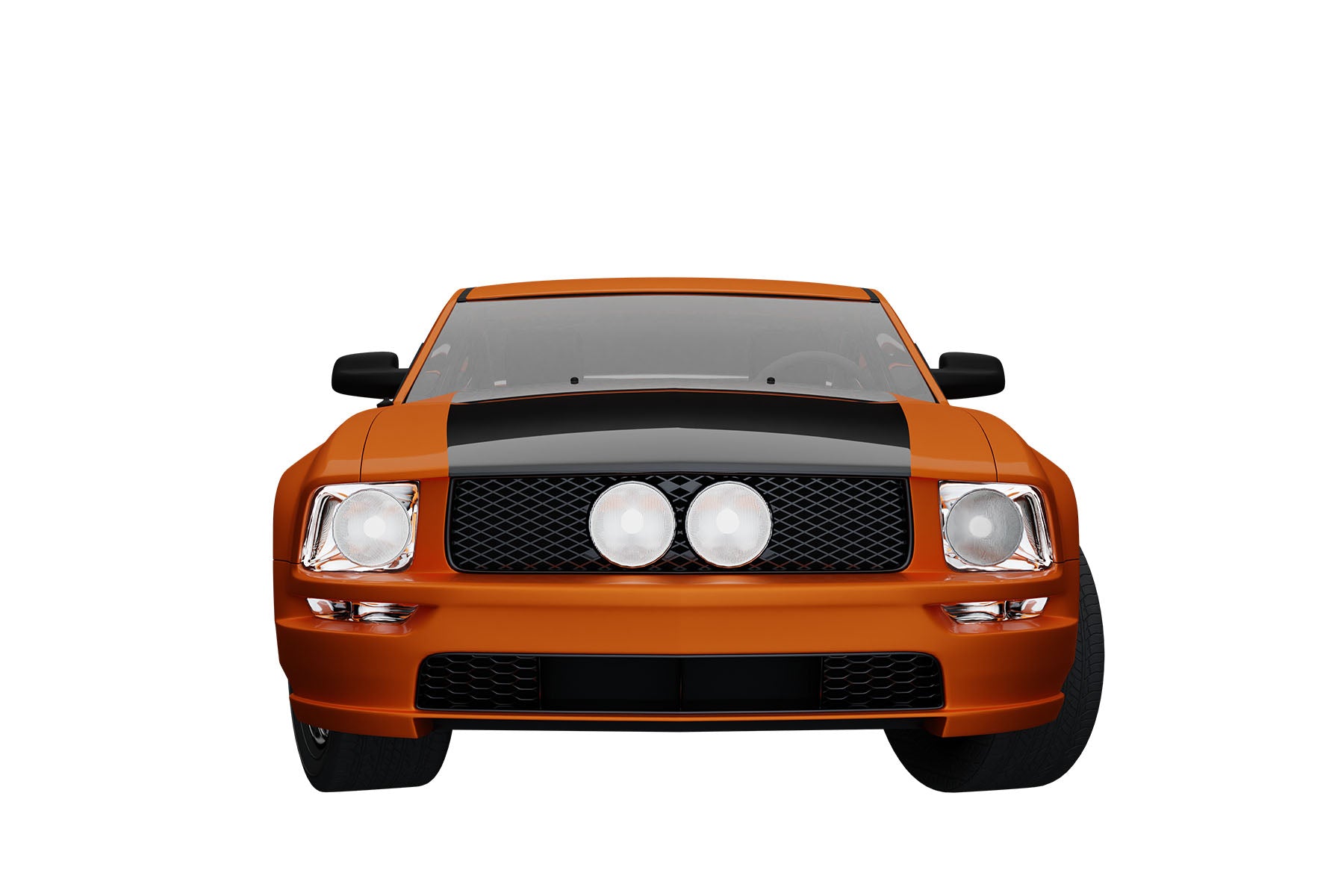 Premium ABS Glossy Black Sport Mesh Grille for Ford Mustang GT 2005-2009 | Direct Fit & LED-Ready