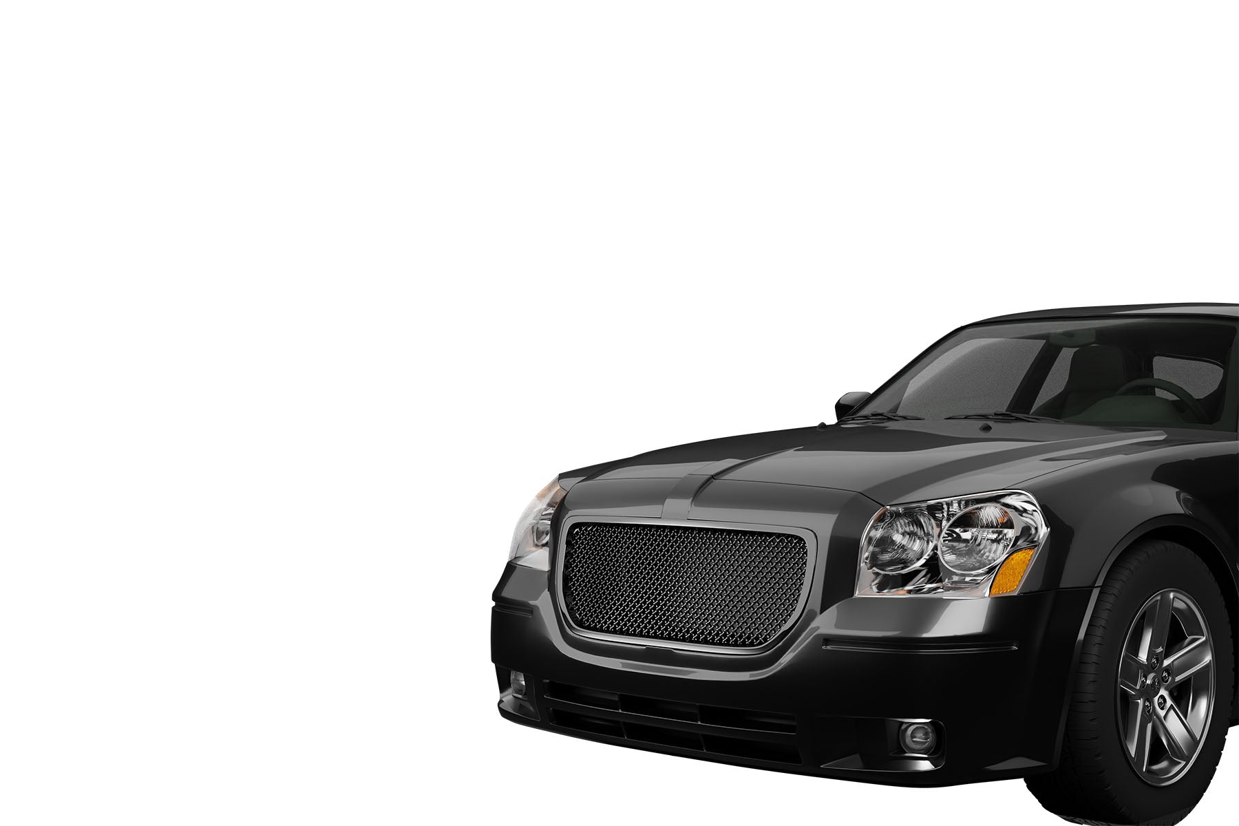 Premium ABS Gloss Black Sport Mesh Grille for Dodge Magnum 2005-2007 | Direct Fit & UV-Resistant