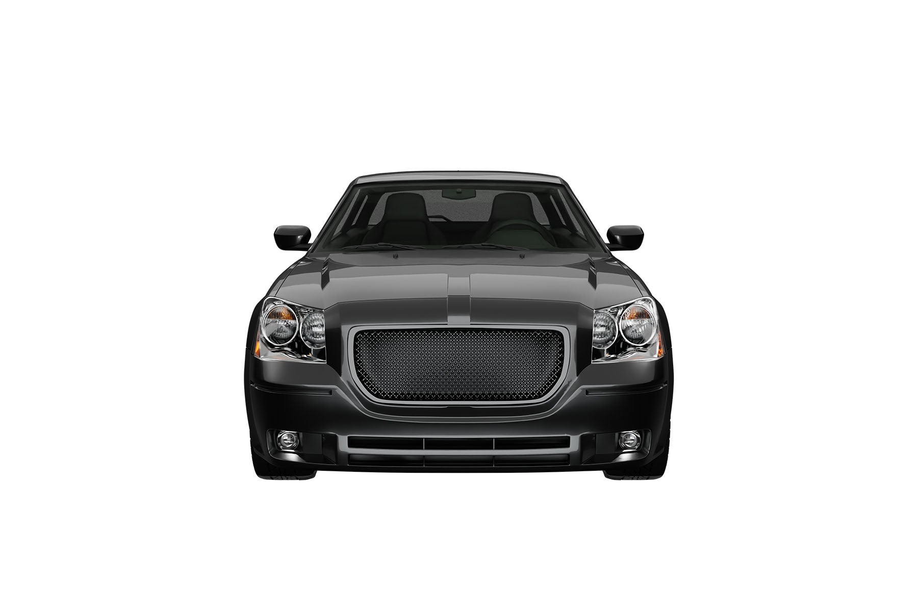 Premium ABS Gloss Black Sport Mesh Grille for Dodge Magnum 2005-2007 | Direct Fit & UV-Resistant