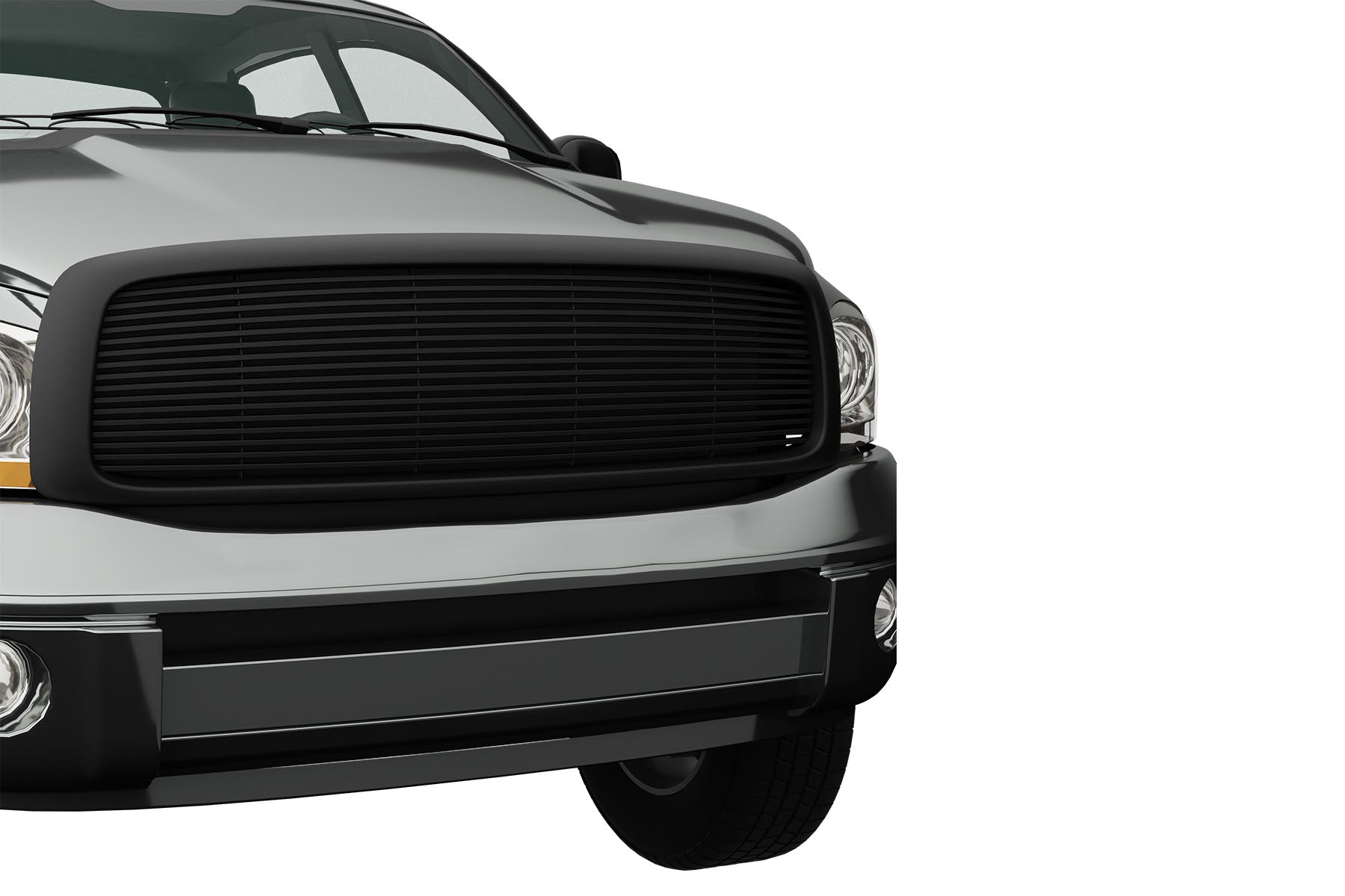 Premium ABS Matte Black Horizontal Grille for Dodge Ram 2002-2005 | Direct Fit & UV-Resistant