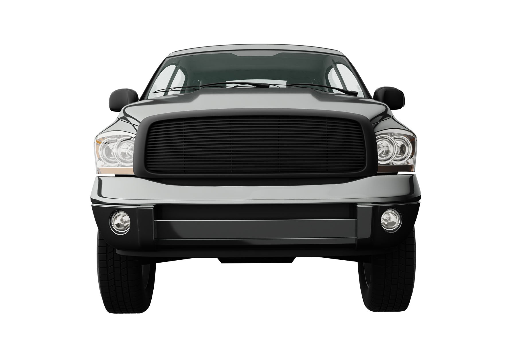 Premium ABS Matte Black Horizontal Grille for Dodge Ram 2002-2005 | Direct Fit & UV-Resistant
