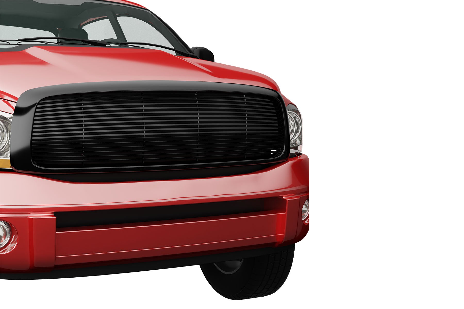 Premium ABS Gloss Black Horizontal Grille for Dodge Ram 2002-2005 | Direct Fit & UV-Resistant