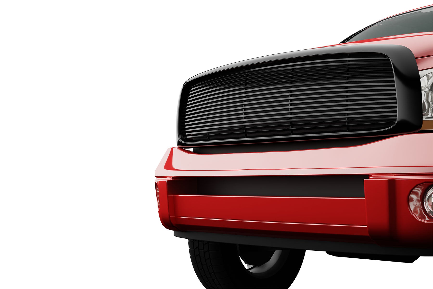 Premium ABS Gloss Black Horizontal Grille for Dodge Ram 2002-2005 | Direct Fit & UV-Resistant