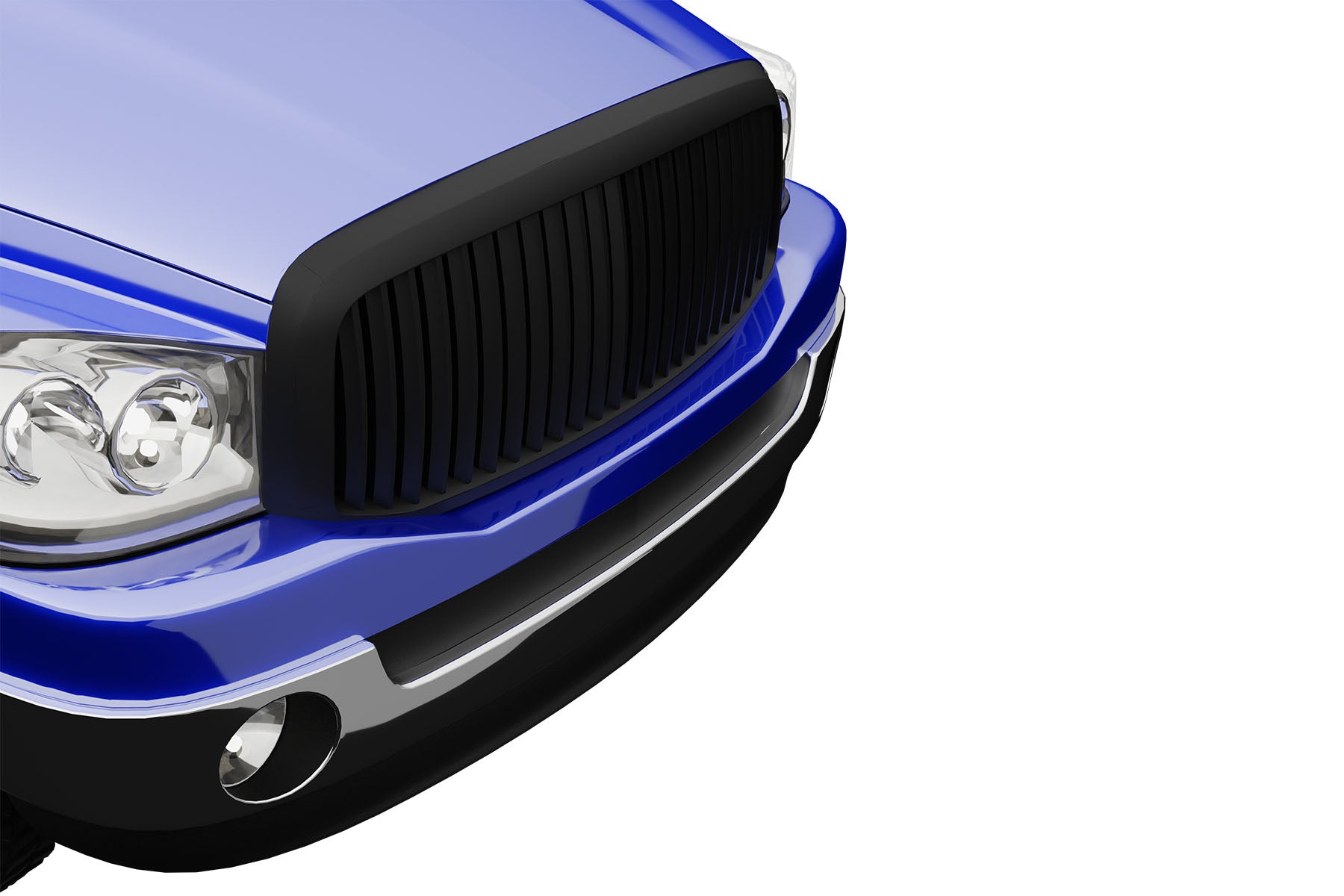 Premium ABS Matte Black Vertical Grille for Dodge Ram 2006-2009 | Direct Fit & UV-Resistant