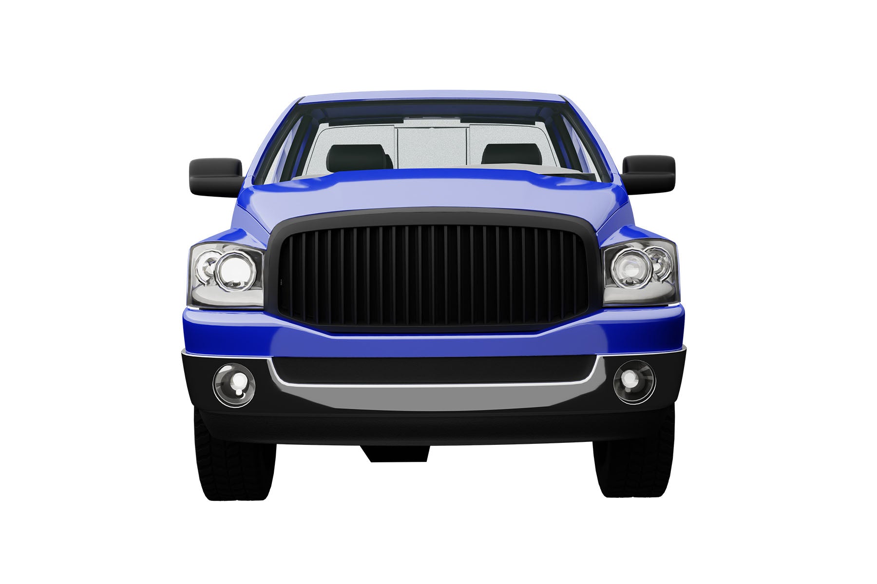 Premium ABS Matte Black Vertical Grille for Dodge Ram 2006-2009 | Direct Fit & UV-Resistant
