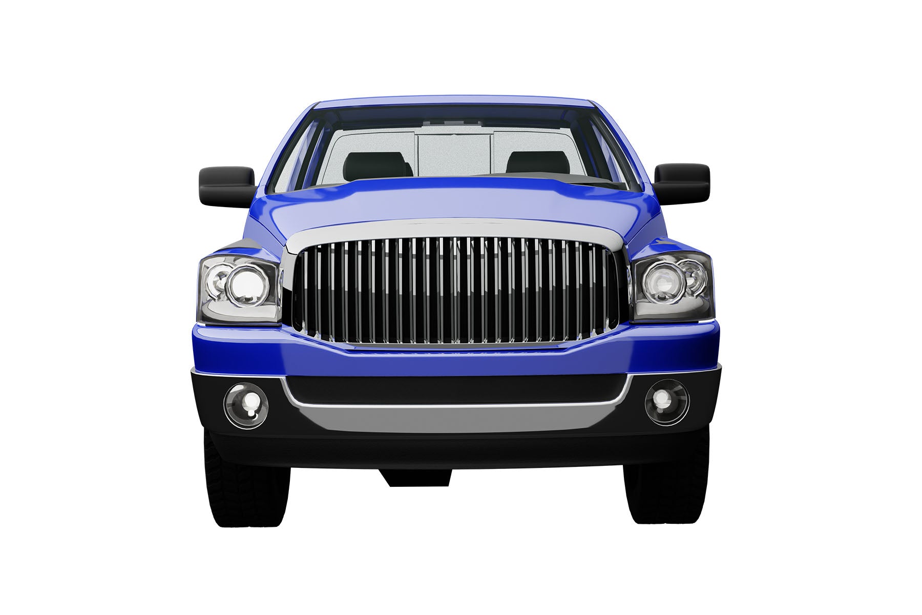 Premium ABS Chrome Vertical Front Grille for Dodge Ram 2006-2009 | Direct Fit & UV-Resistant