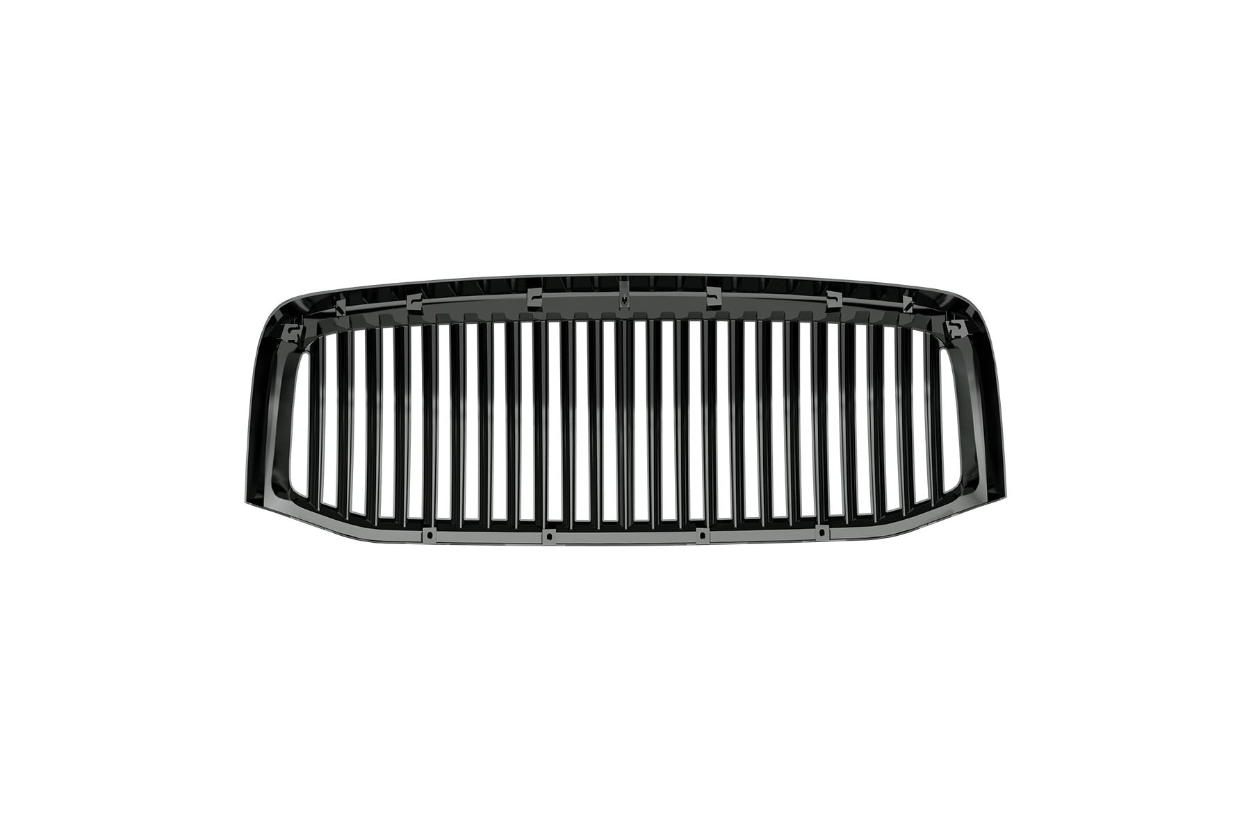 Premium ABS Gloss Black Vertical Grille for Dodge Ram 2006-2009 | Direct Fit & UV-Resistant