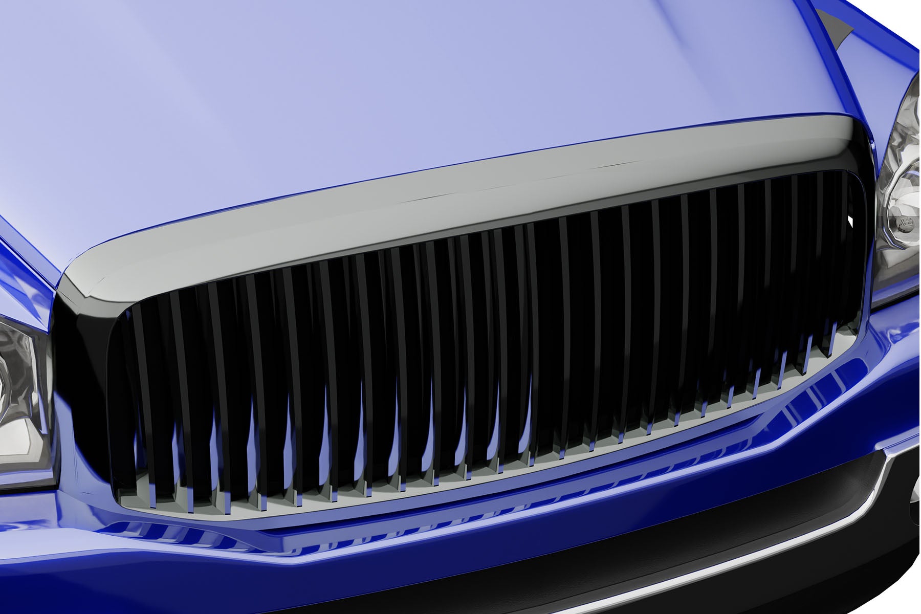 Premium ABS Gloss Black Vertical Grille for Dodge Ram 2006-2009 | Direct Fit & UV-Resistant