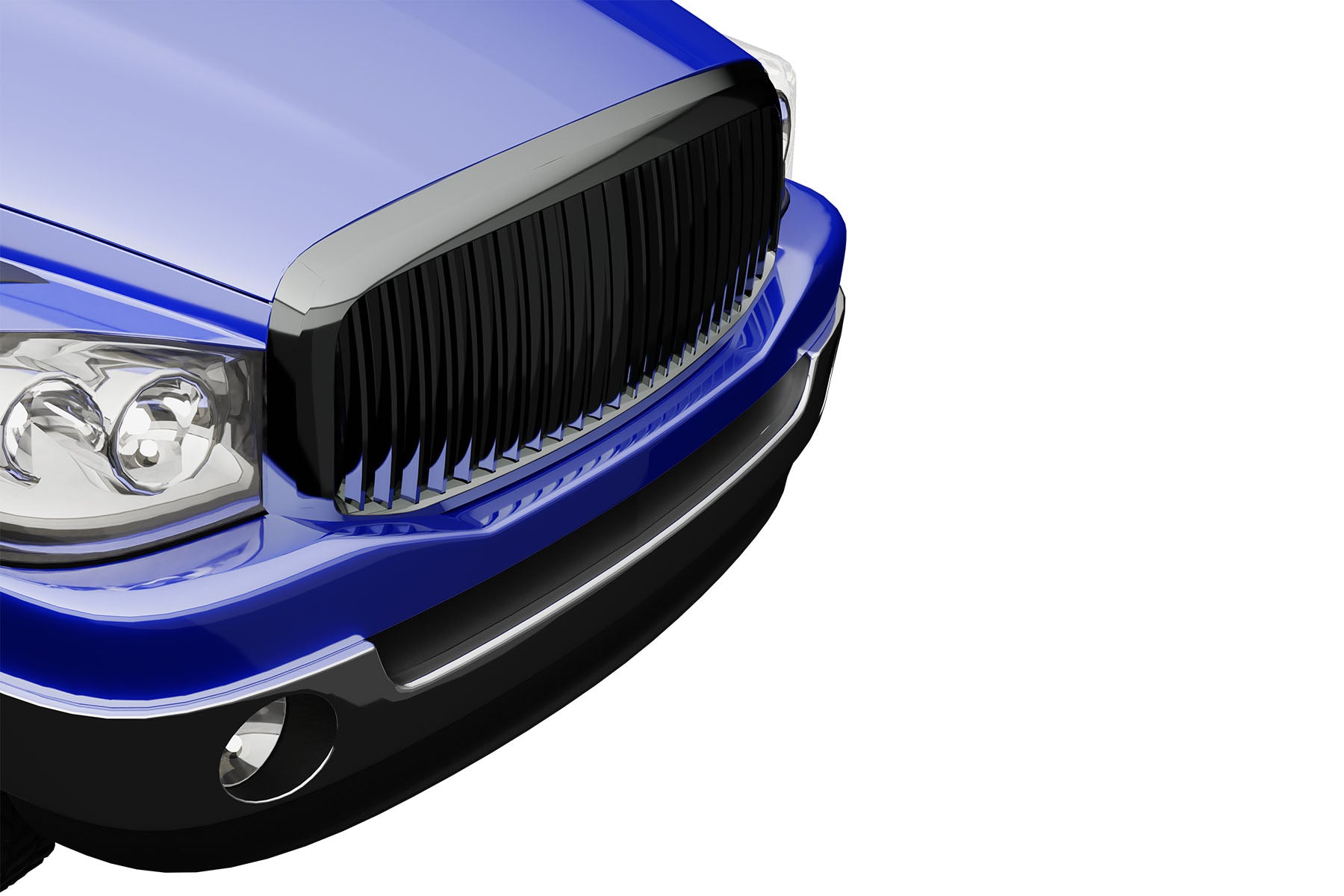 Premium ABS Gloss Black Vertical Grille for Dodge Ram 2006-2009 | Direct Fit & UV-Resistant