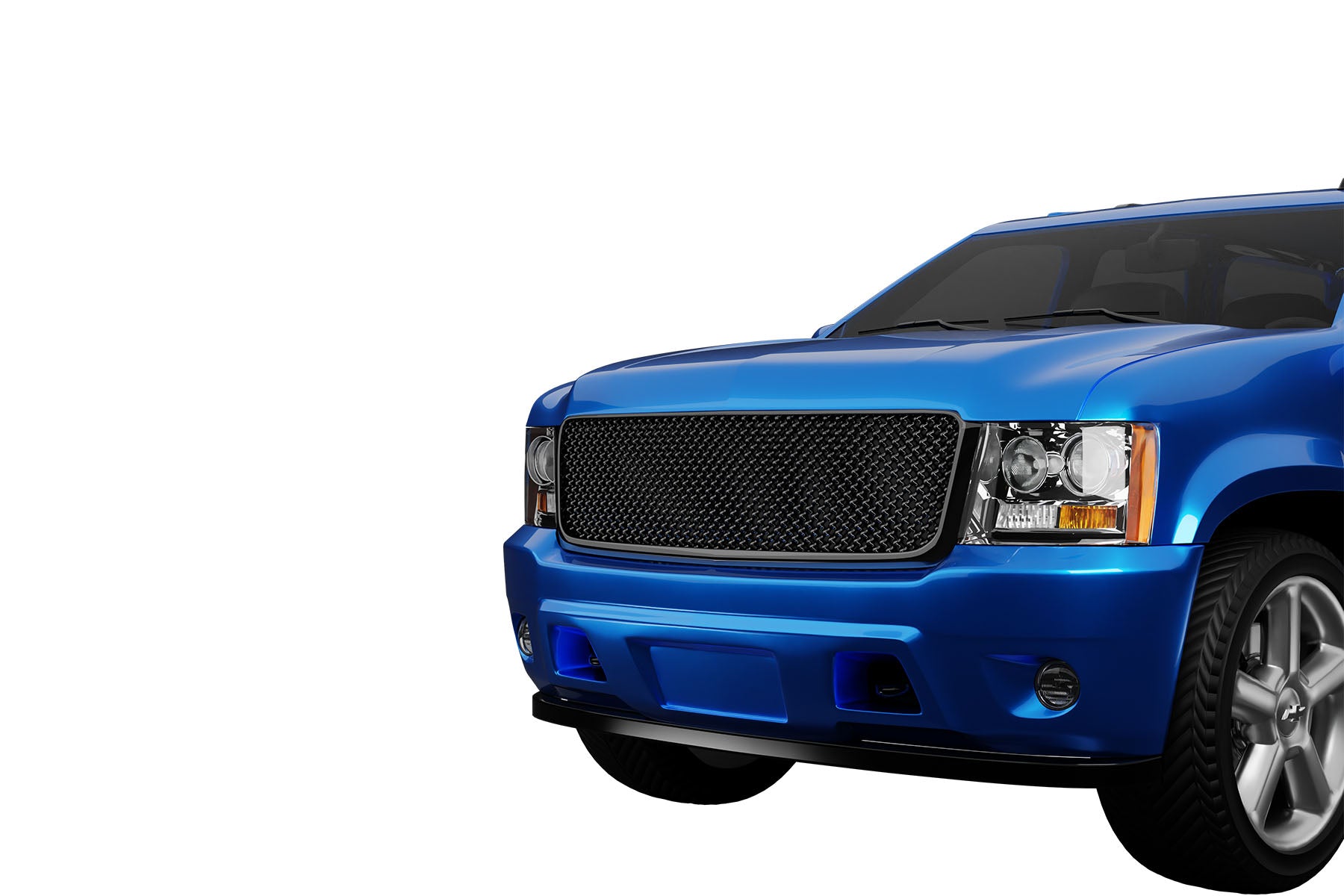 Premium ABS Gloss Black Sport Mesh Grille for Chevrolet Tahoe/Suburban/Avalanche 2007-2014 | Direct Fit & UV-Resistant