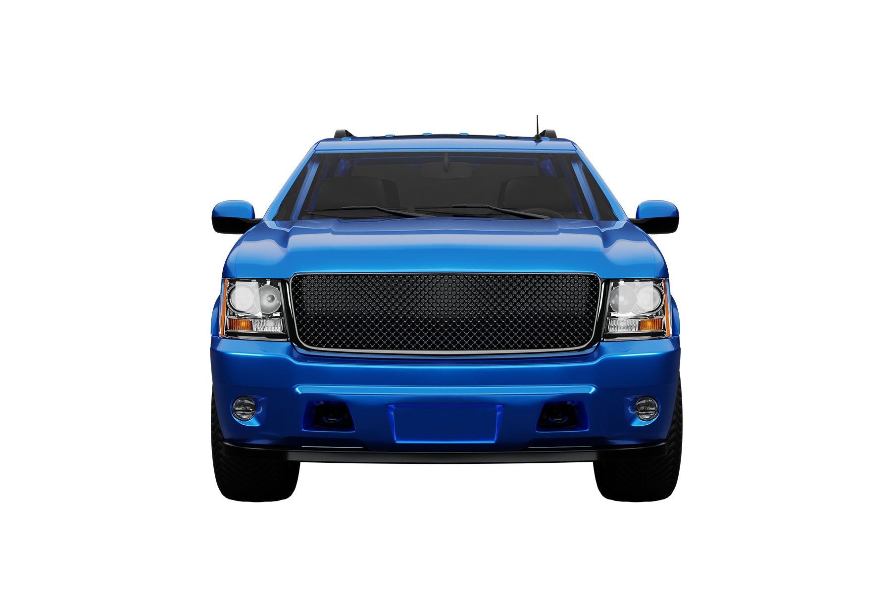 Premium ABS Gloss Black Sport Mesh Grille for Chevrolet Tahoe/Suburban/Avalanche 2007-2014 | Direct Fit & UV-Resistant