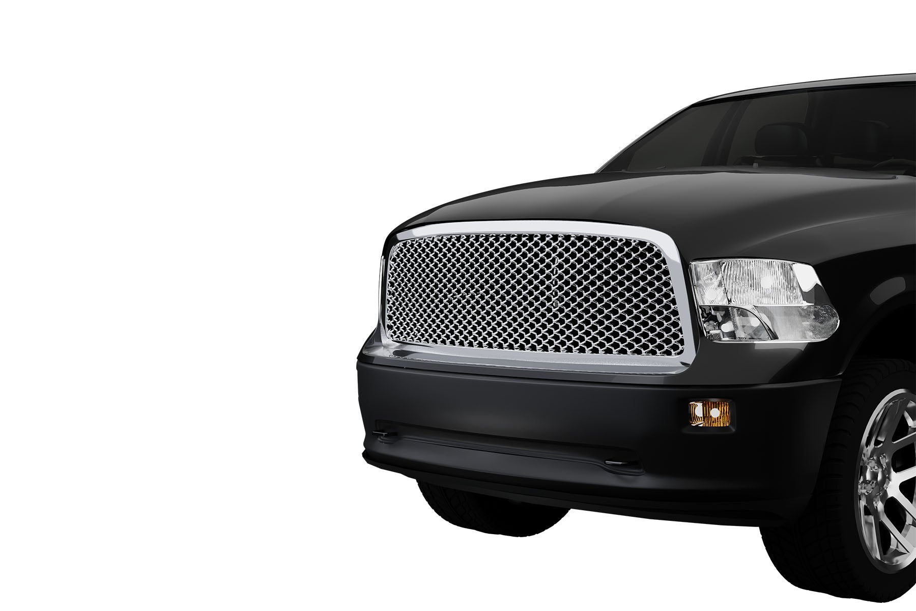 Premium ABS Chrome Sport Mesh Grille for 2009-2012 Dodge Ram 1500 | Direct Fit & UV-Resistant